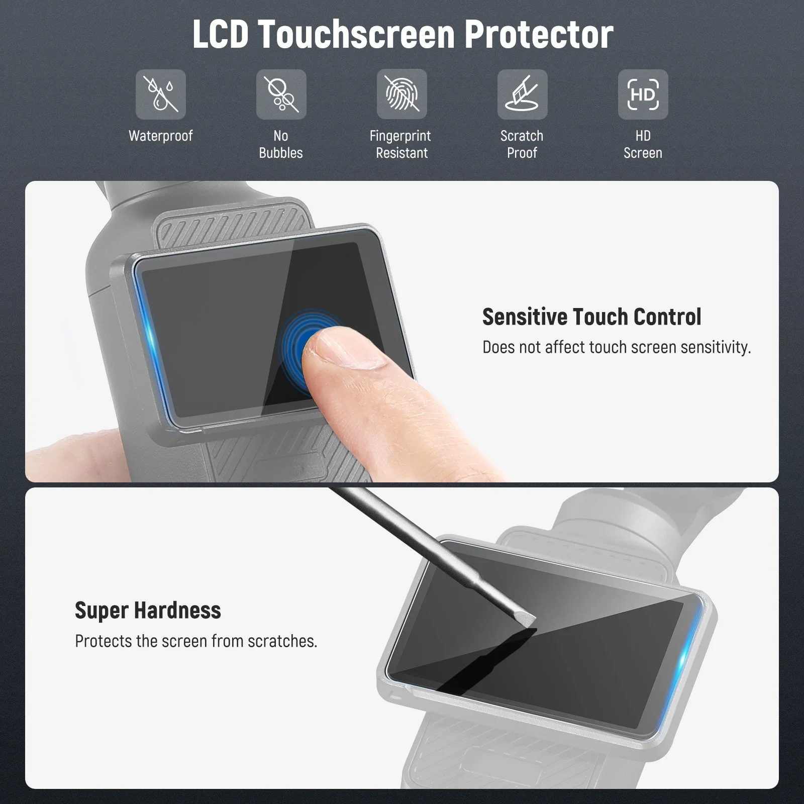 NEEWER FL-B12 Black Diffusion Filter Set for DJI Osmo Pocket 3 / Pocket 4/ Xtra Muse - Image 6