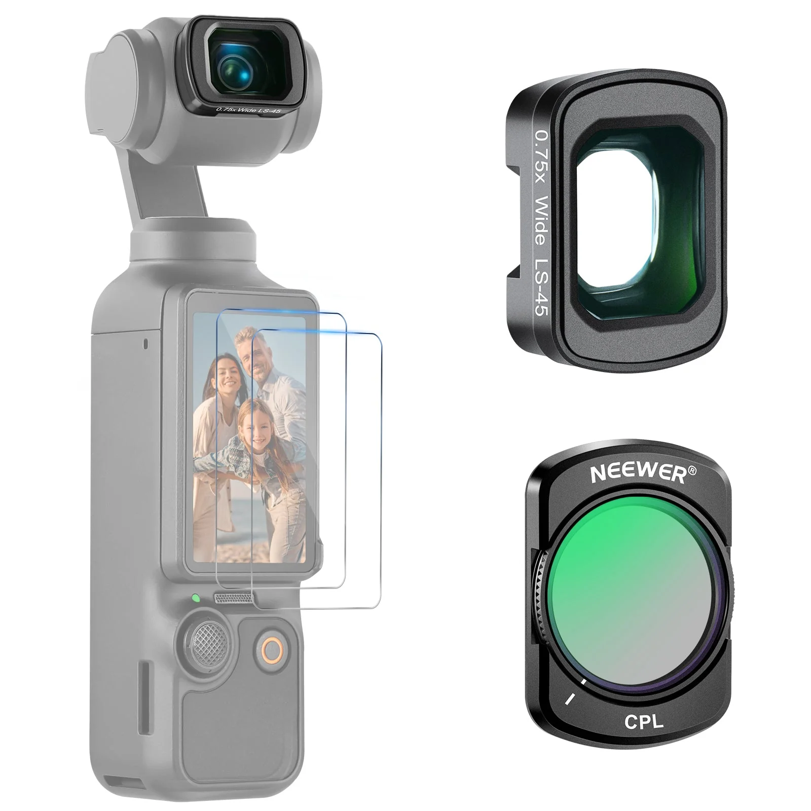 NEEWER FL-B29 Filter and Lens Kit For DJI Osmo Pocket 3 / Pocket 4/ Xtra Muse