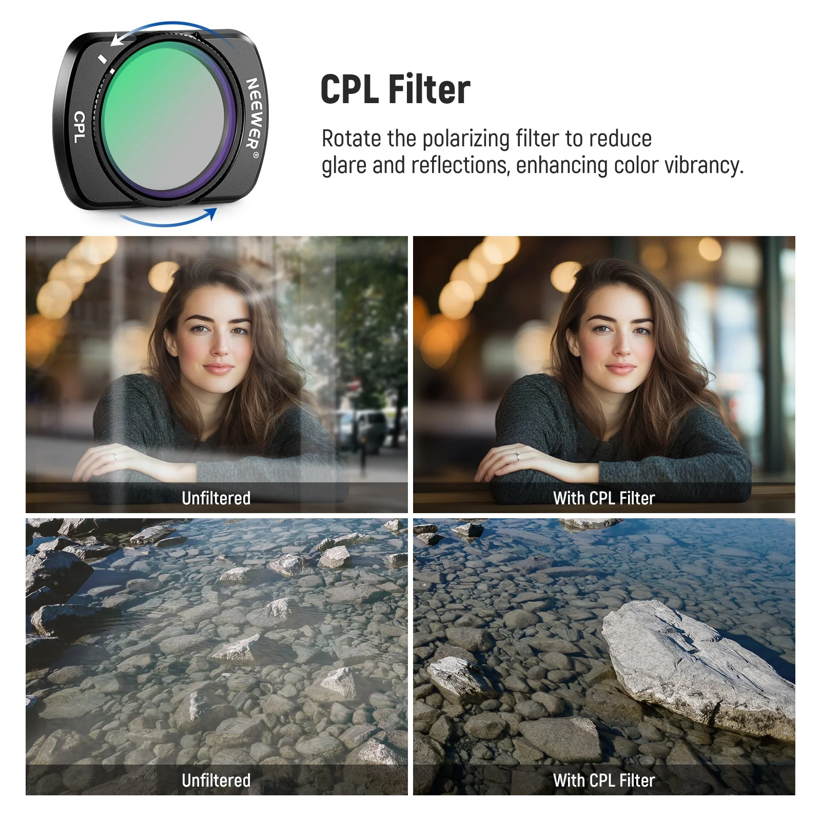 NEEWER FL-B29 Filter and Lens Kit For DJI Osmo Pocket 3 / Pocket 4/ Xtra Muse - Image 5