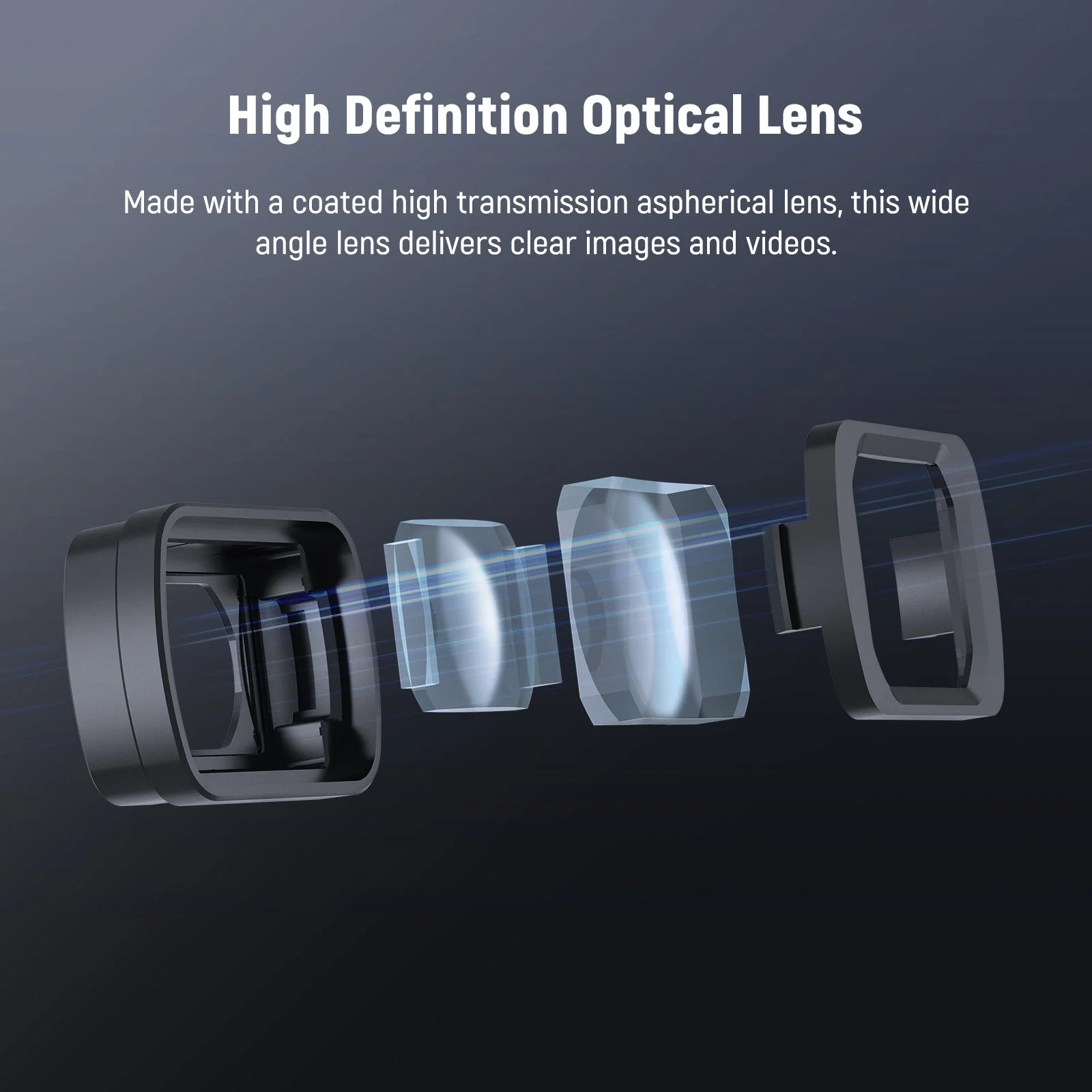 NEEWER FL-B33 Black Diffusion 1/4 Filter&0.75X Wide Angle Lens for DJI Osmo Pocket 3 / Pocket 4/ Xtra Muse - Image 5