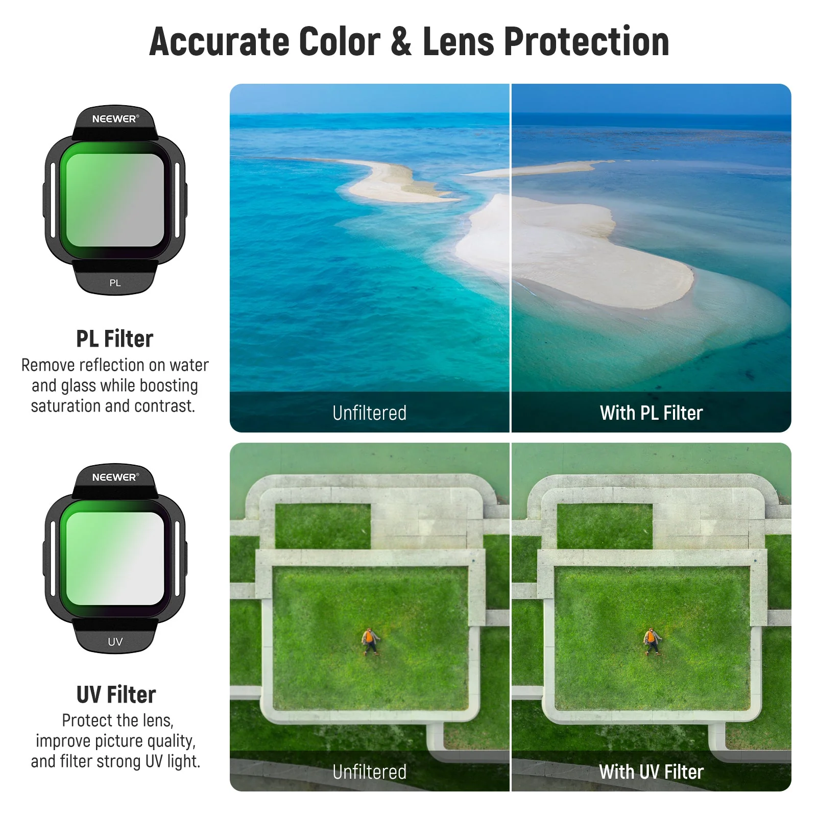 NEEWER FL-N35 6 Pack ND/PL Filter Set For DJI Flip / Lito X1 Drone - Image 23