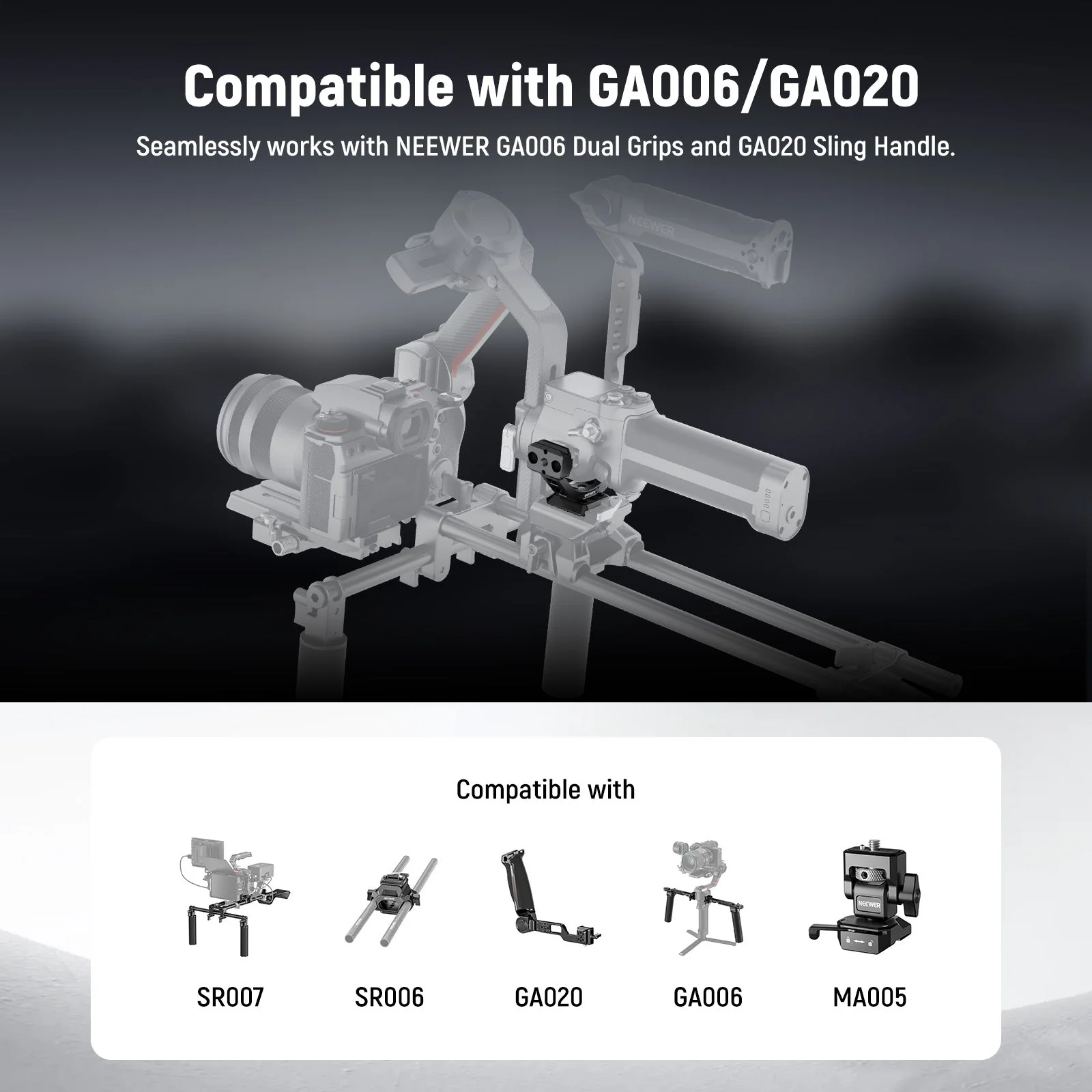 NEEWER GA030/GA030P Arca Type NATO Mount Adapter For DJI RS3/Pro RS4/Pro - Image 5