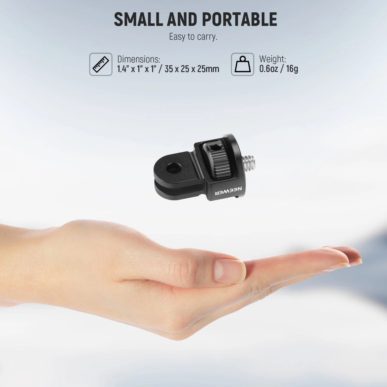 NEEWER GP-7 Action Camera Mount Adapter For GoPro - Image 7
