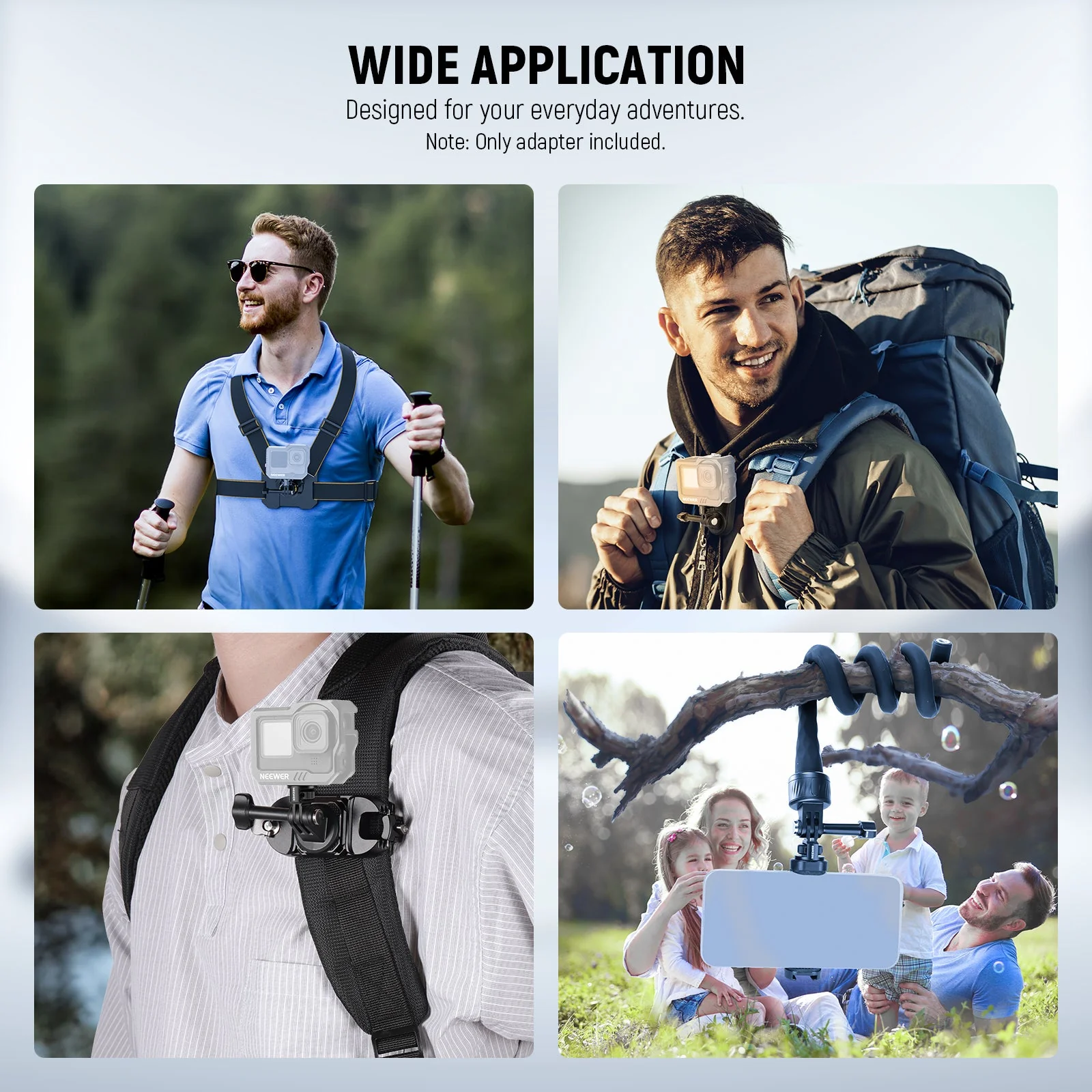 NEEWER GP-7 Action Camera Mount Adapter For GoPro - Image 9
