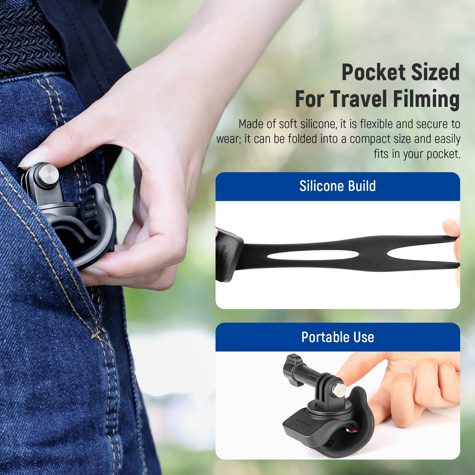 NEEWER GP-77 Camera Flexible Mount Wrap Band - Image 6