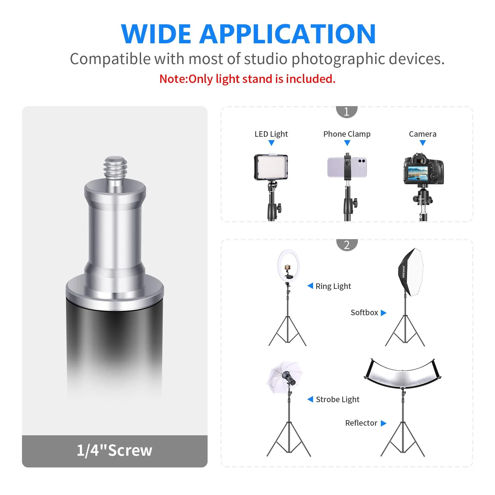 NEEWER ST-300 300cm Photography Light Stand - Image 5