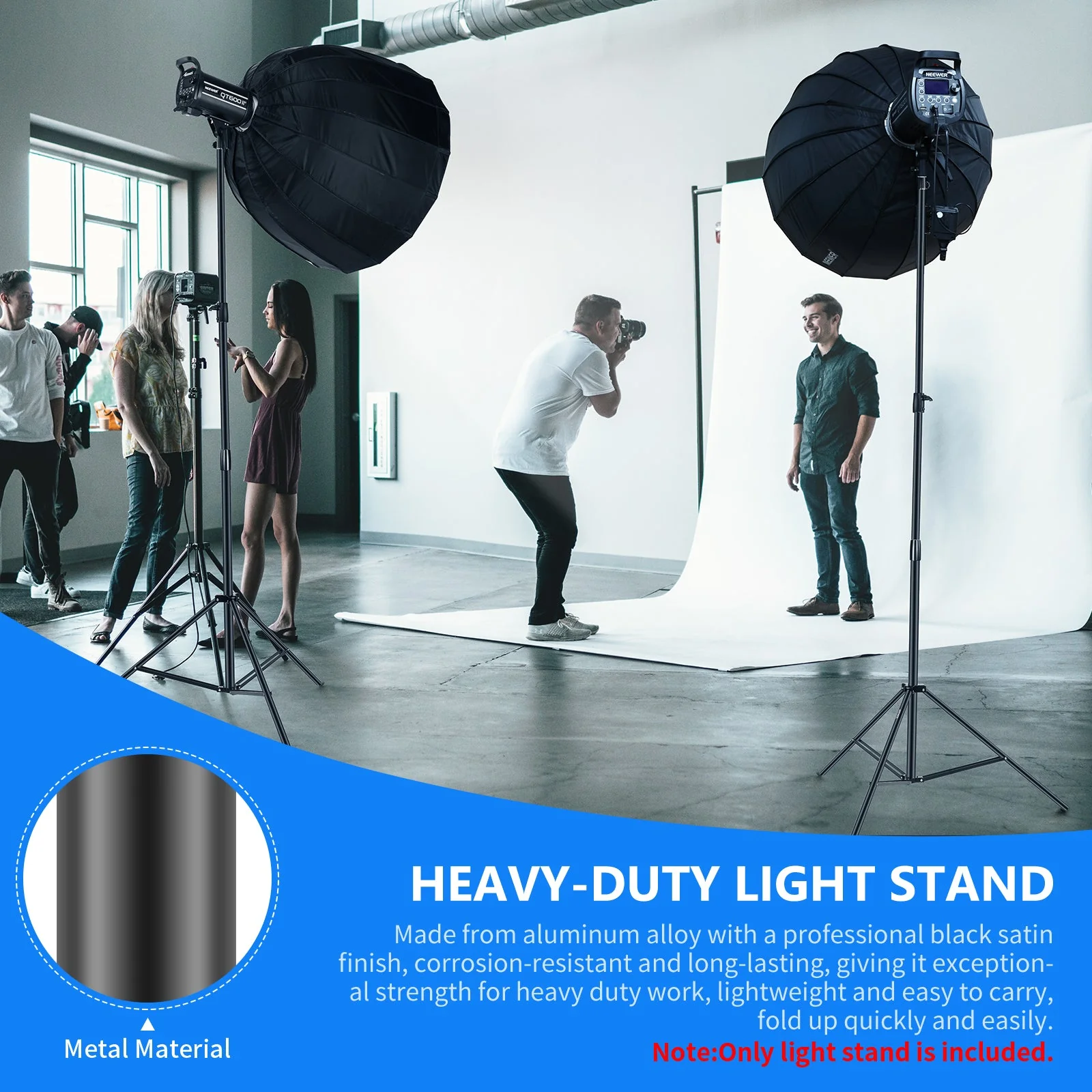 NEEWER ST-300 300cm Photography Light Stand - Image 6