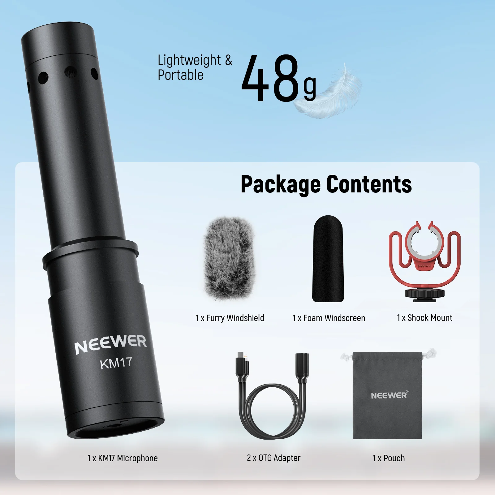 NEEWER KM17 Plug & Play Microphone for Smartphones and Laptops - Image 9