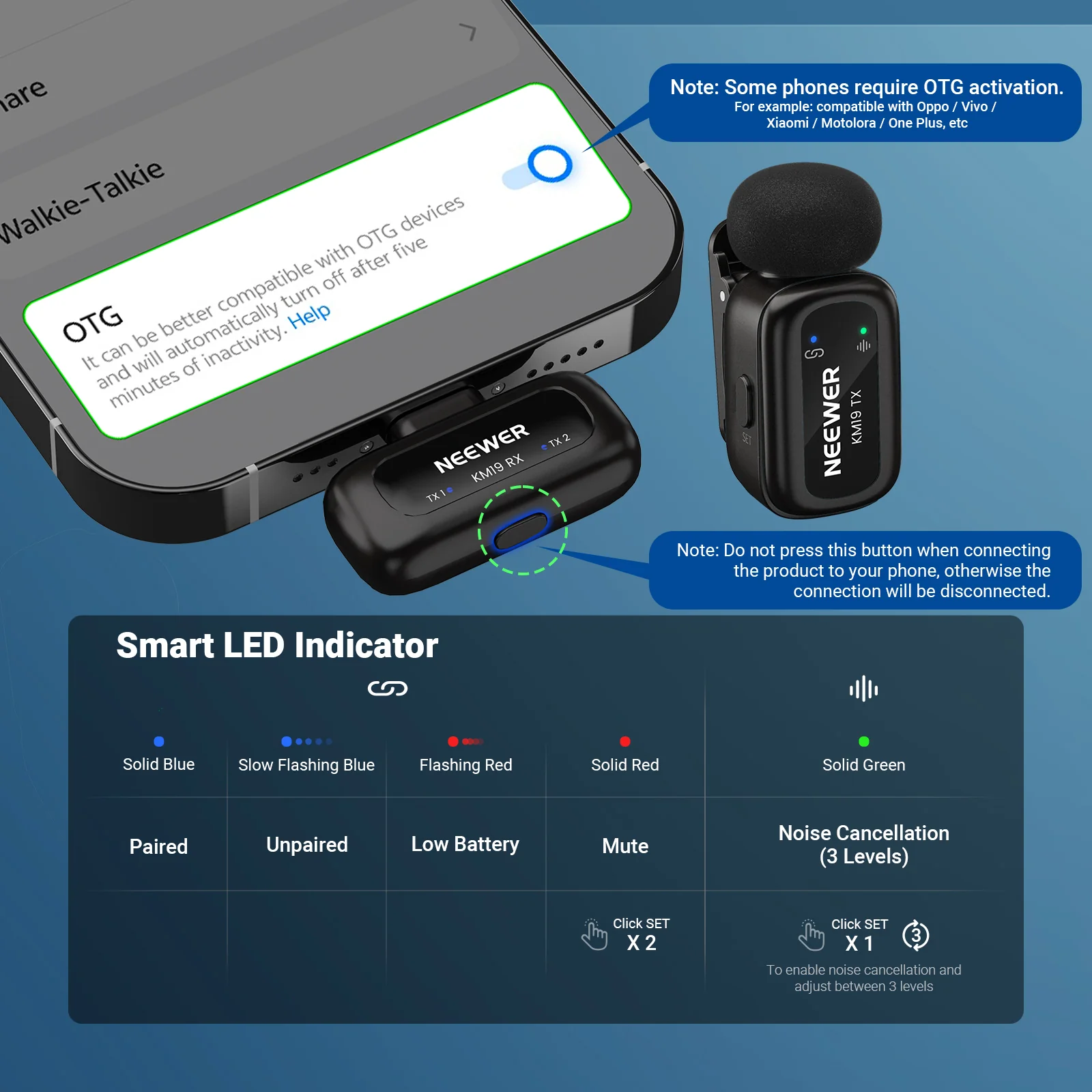 NEEWER KM19 Mini Wireless Lavalier Microphone - Image 17