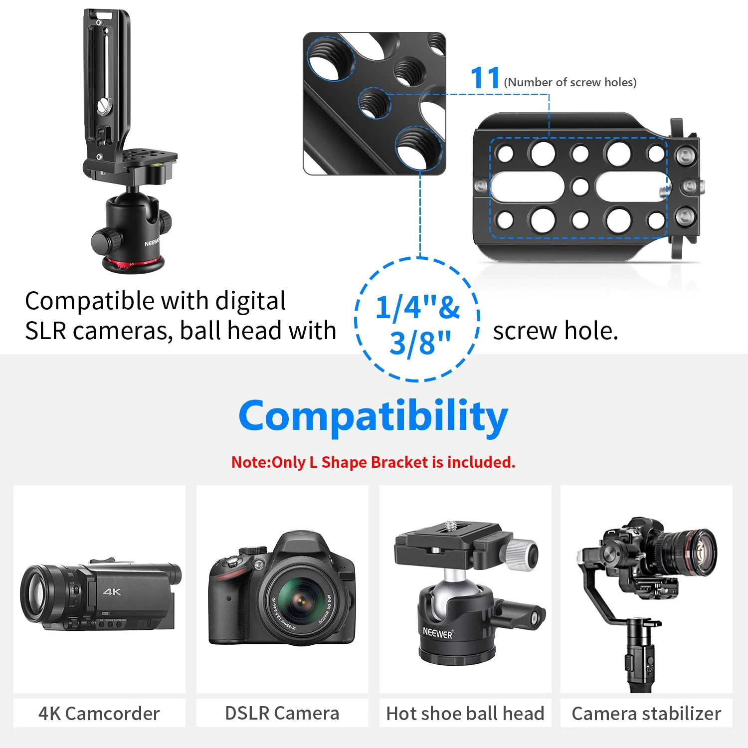 NEEWER L Shape Bracket Quick Release Plate - Image 2