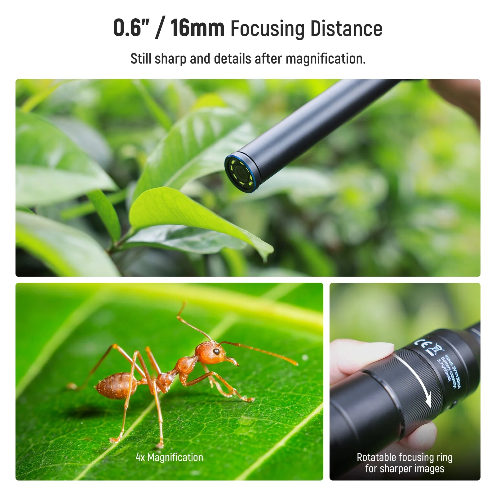 NEEWER LS-63 109° 16mm 4X Macro Probe Lens with 17mm Thread - Image 5