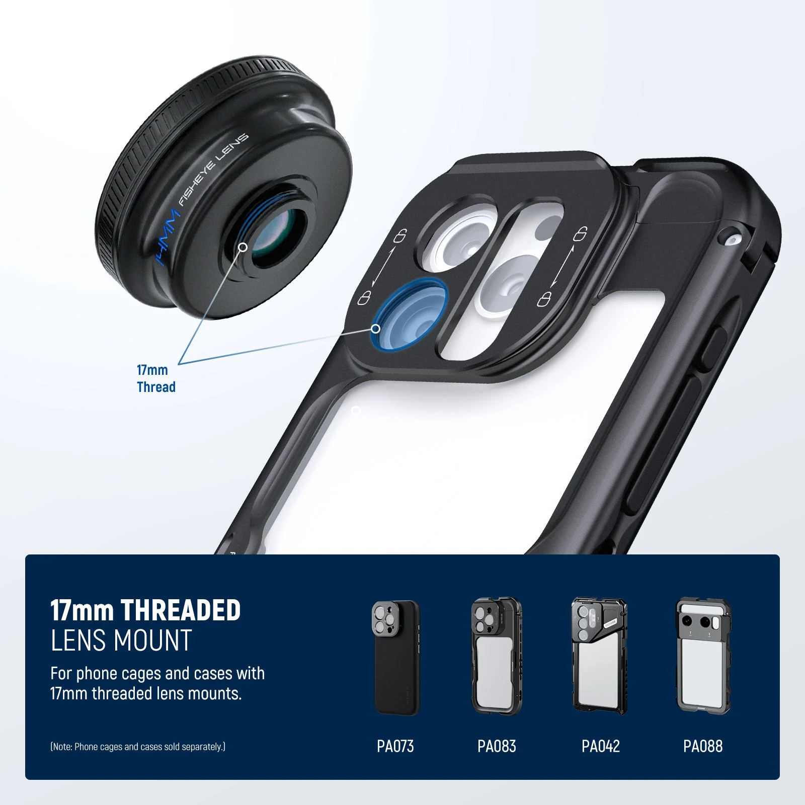 NEEWER LS-77 170° 14mm Fish Eye VR Lens with 17mm Threaded Phone Lens Clip - Image 7
