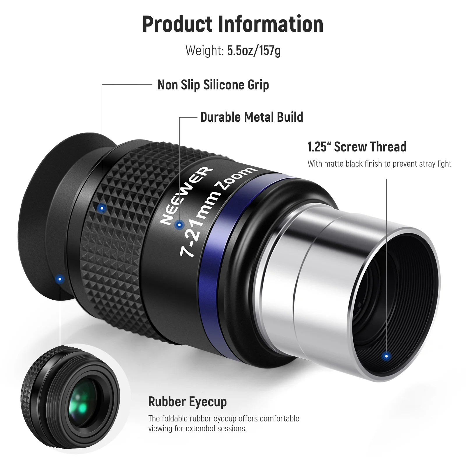 NEEWER LS-T22 Zoom Telescope Eyepiece - Image 7