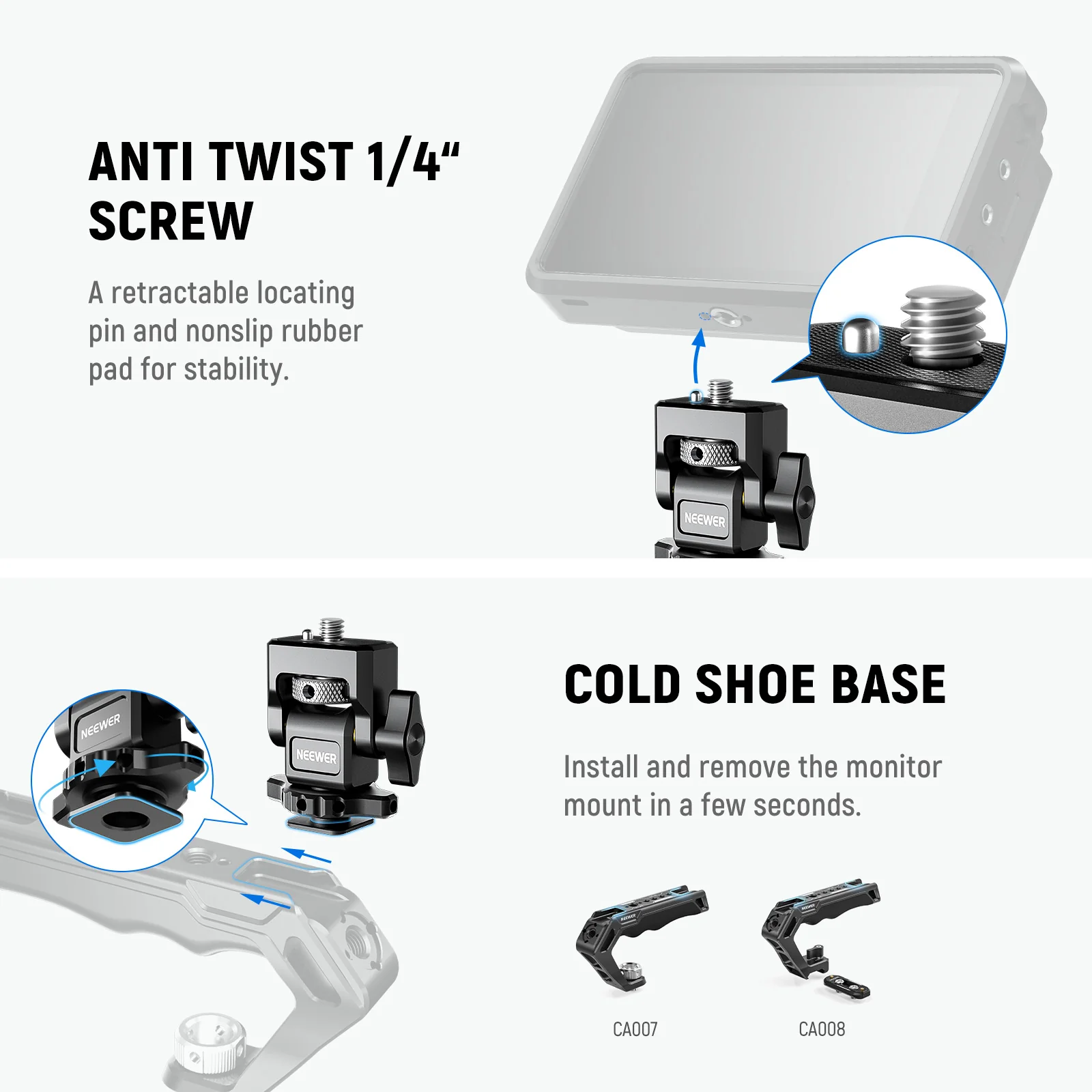 NEEWER MA006 Field Monitor Holder - Image 6