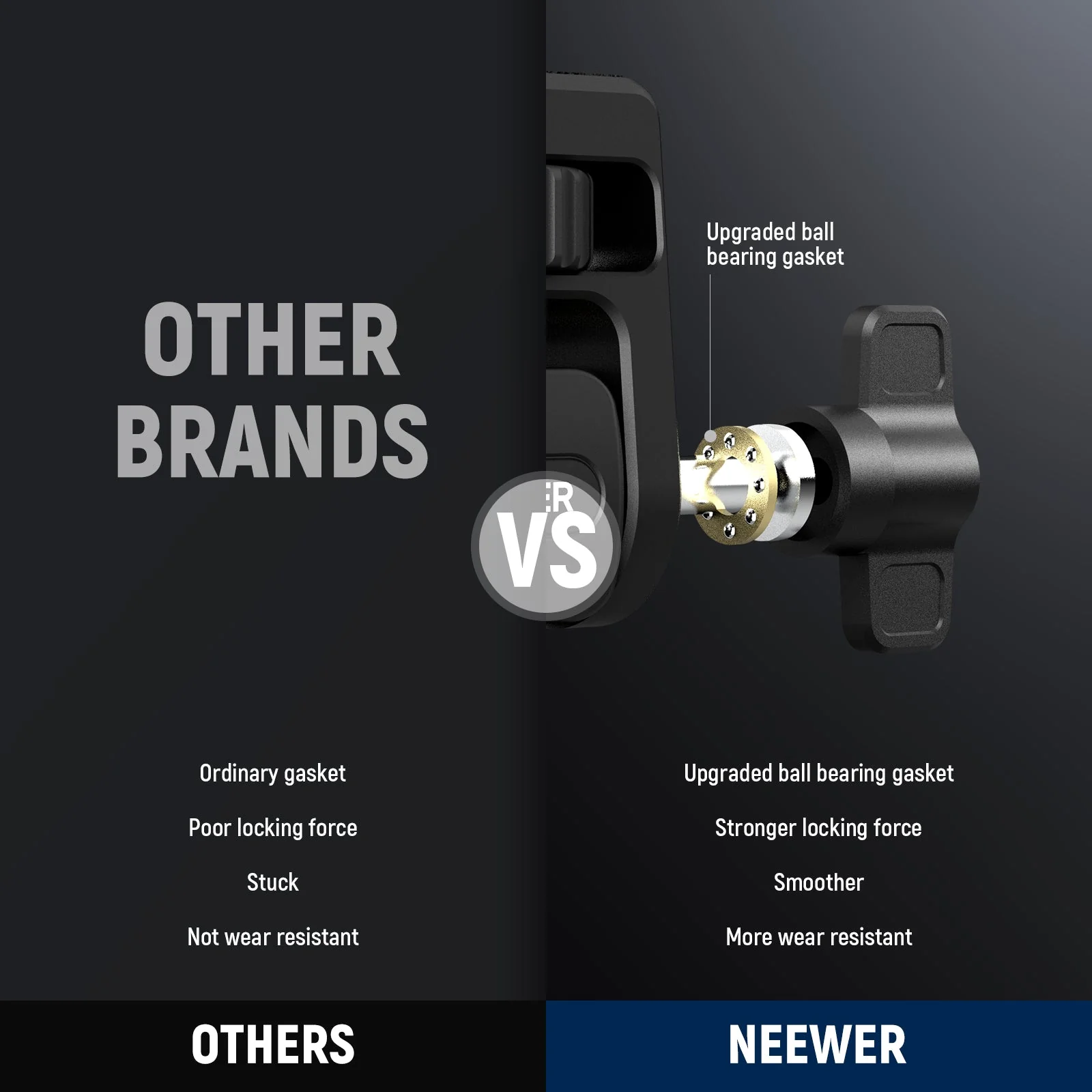 NEEWER MA019 Camera Monitor Mount with Cold Shoe 360° Swivel 180° Tilt - Image 8