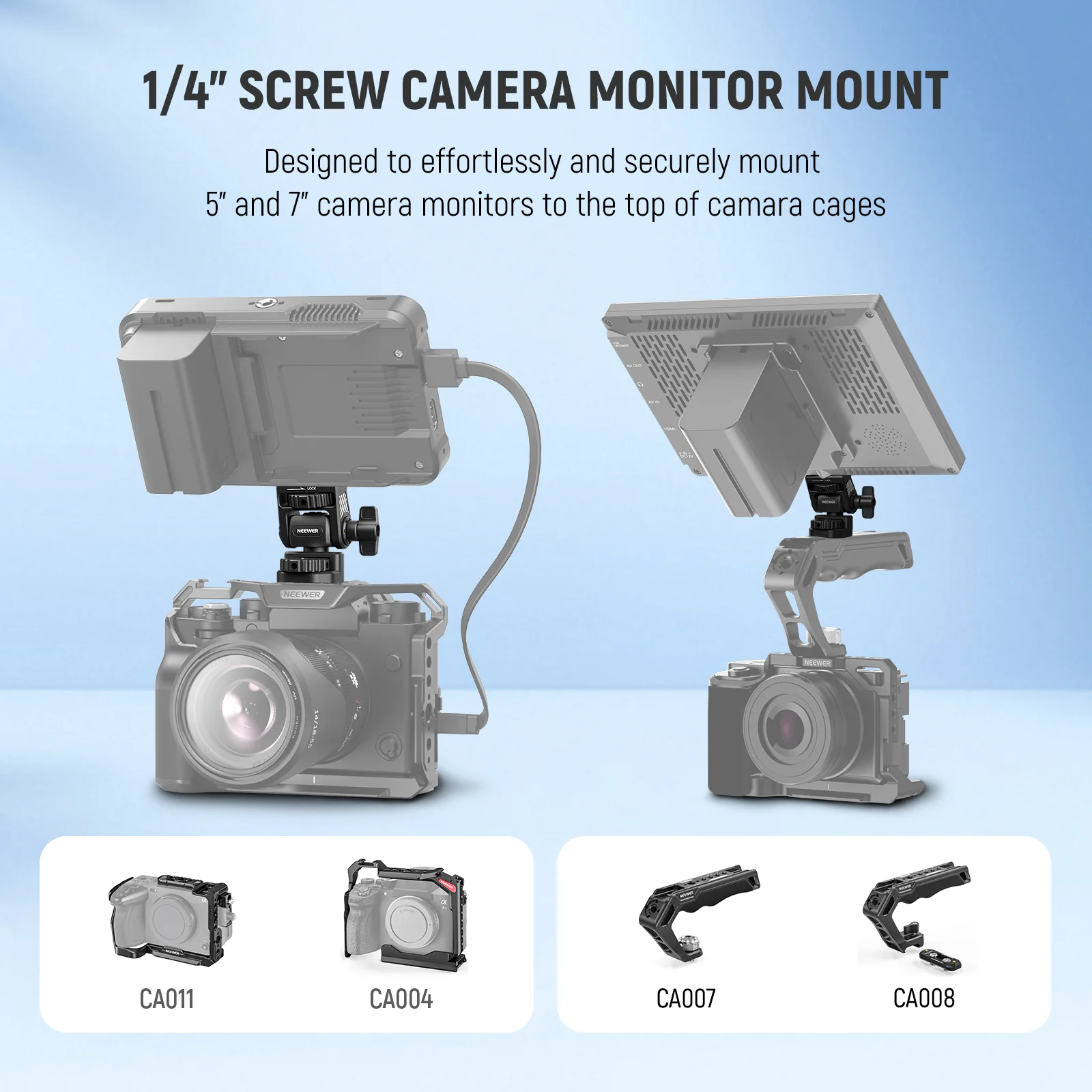 NEEWER MA021 Camera Monitor Mount - Image 7