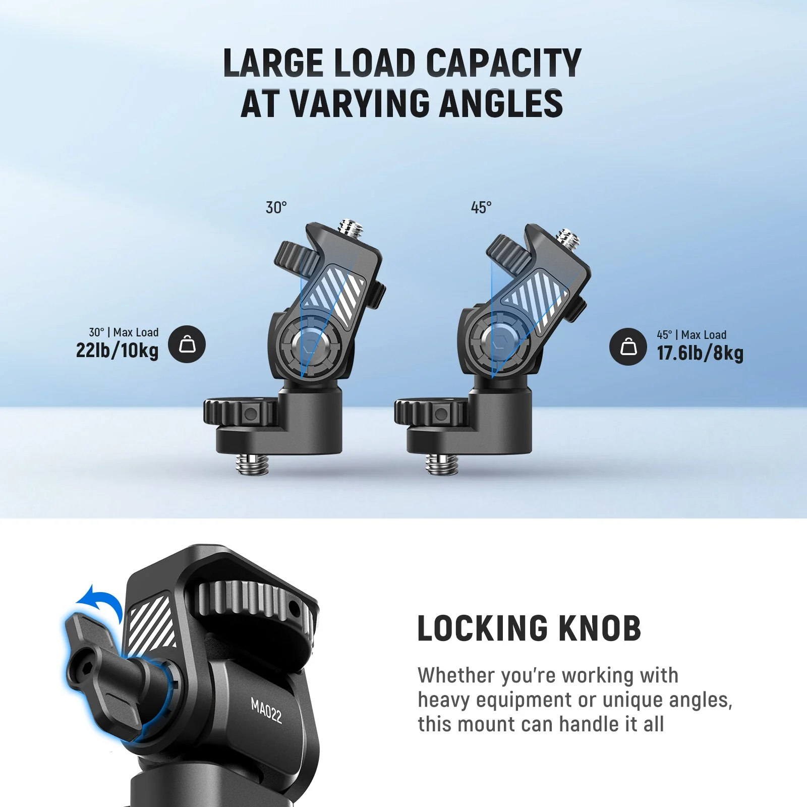 NEEWER MA022 Camera Field Monitor Mount Holder Bracket - Image 6