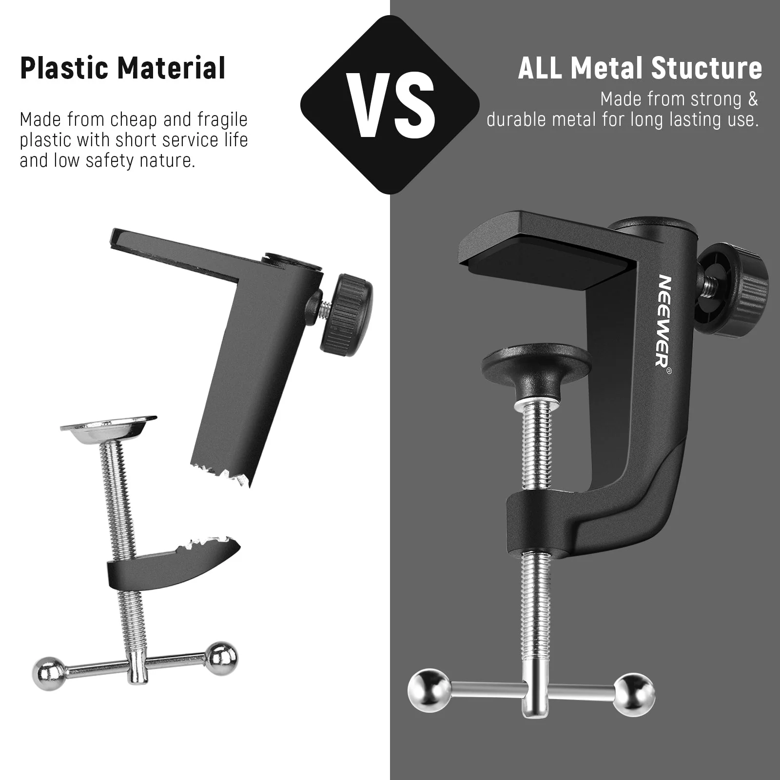 NEEWER Metal C ClampTable Mount - Image 4