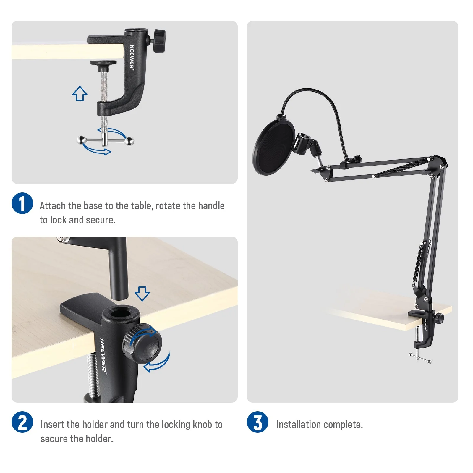 NEEWER Metal C ClampTable Mount - Image 7