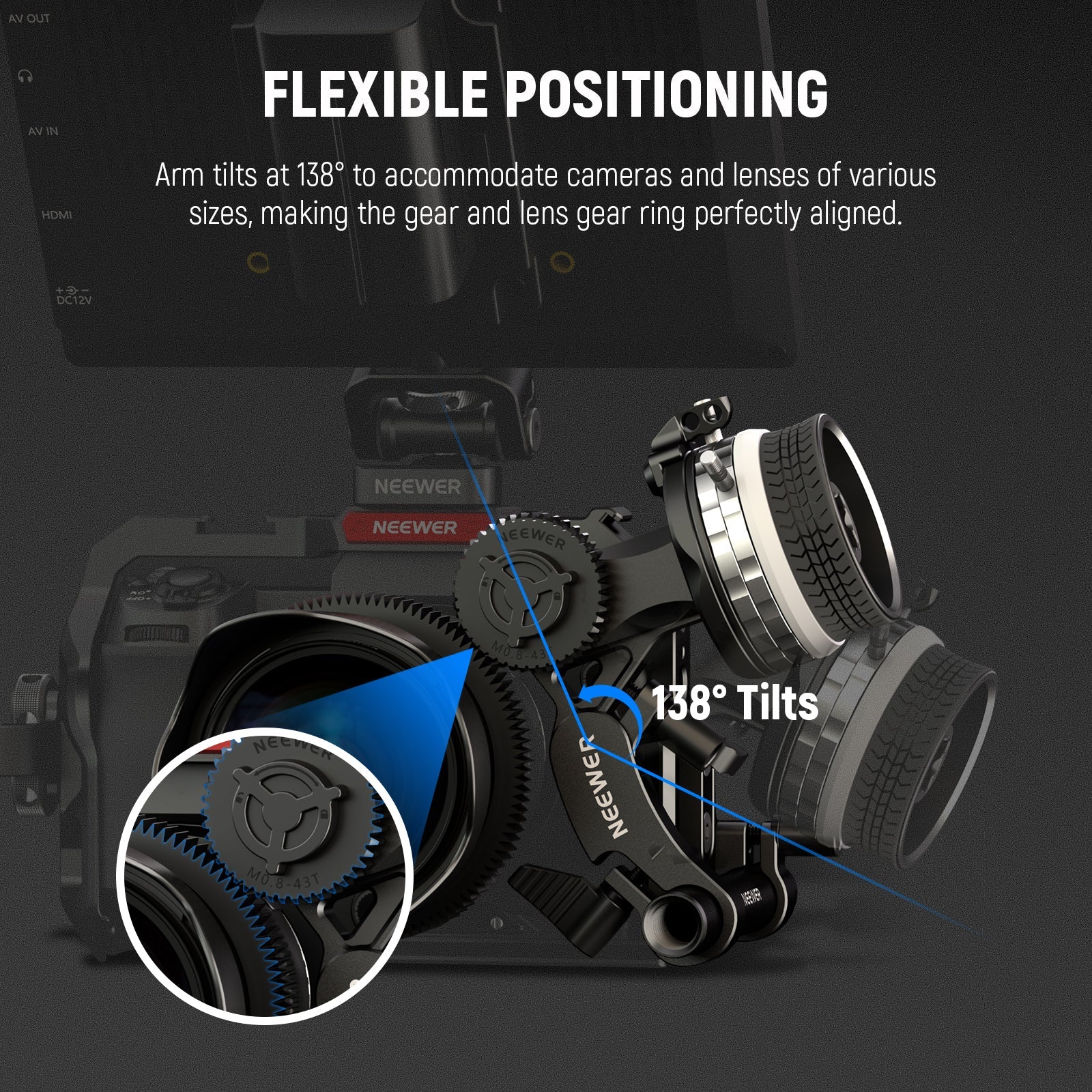 NEEWER PG001 Mini Follow Focus with A/B Stops - Image 6