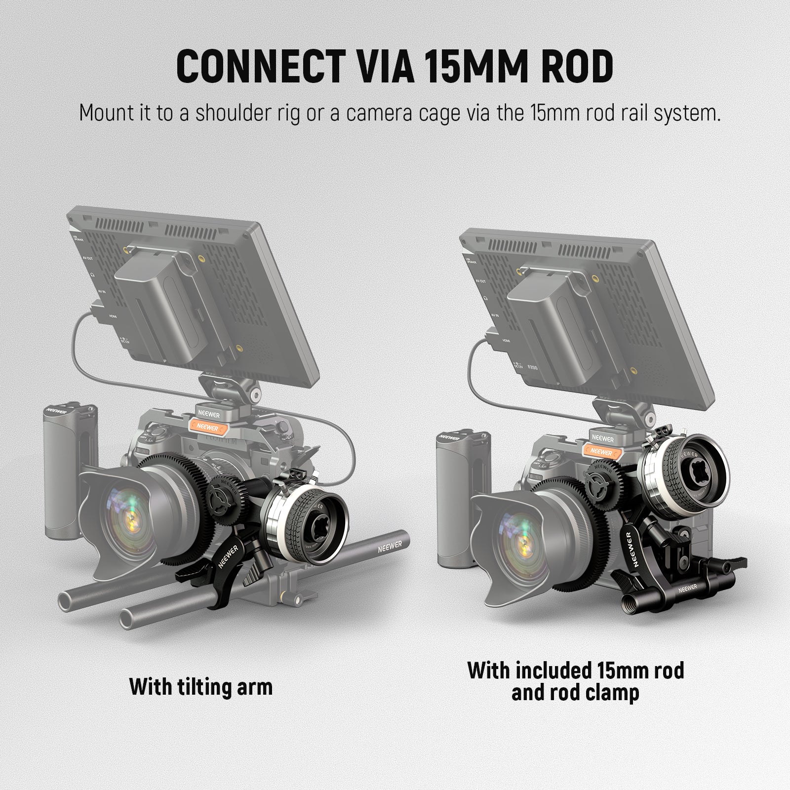NEEWER PG001 Mini Follow Focus with A/B Stops - Image 7