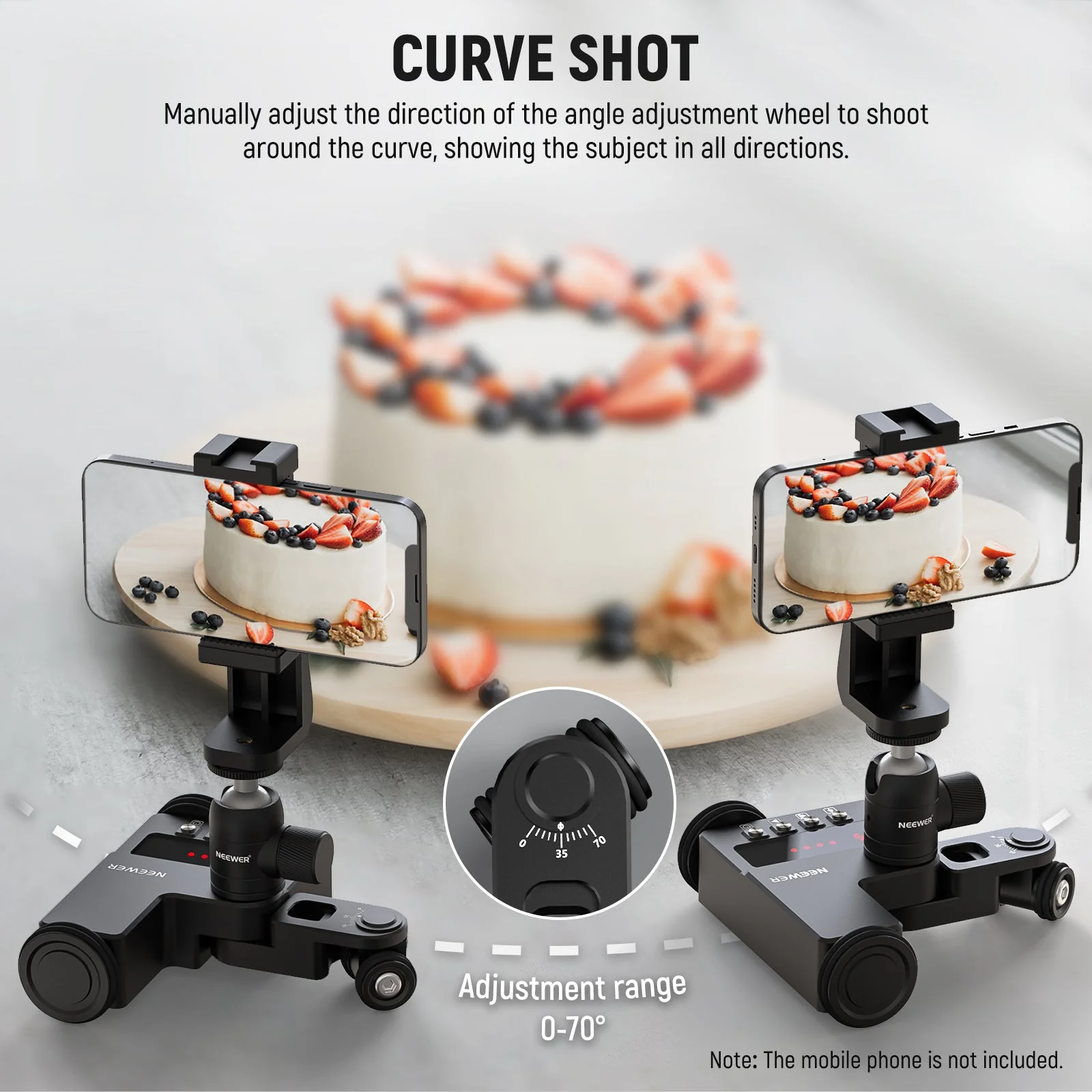 NEEWER DL200 Motorized Camera Dolly with App Control - Image 4