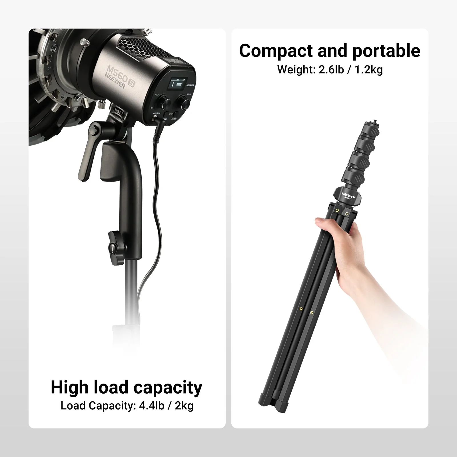 NEEWER MS046 Mic Stand Floor - Image 5