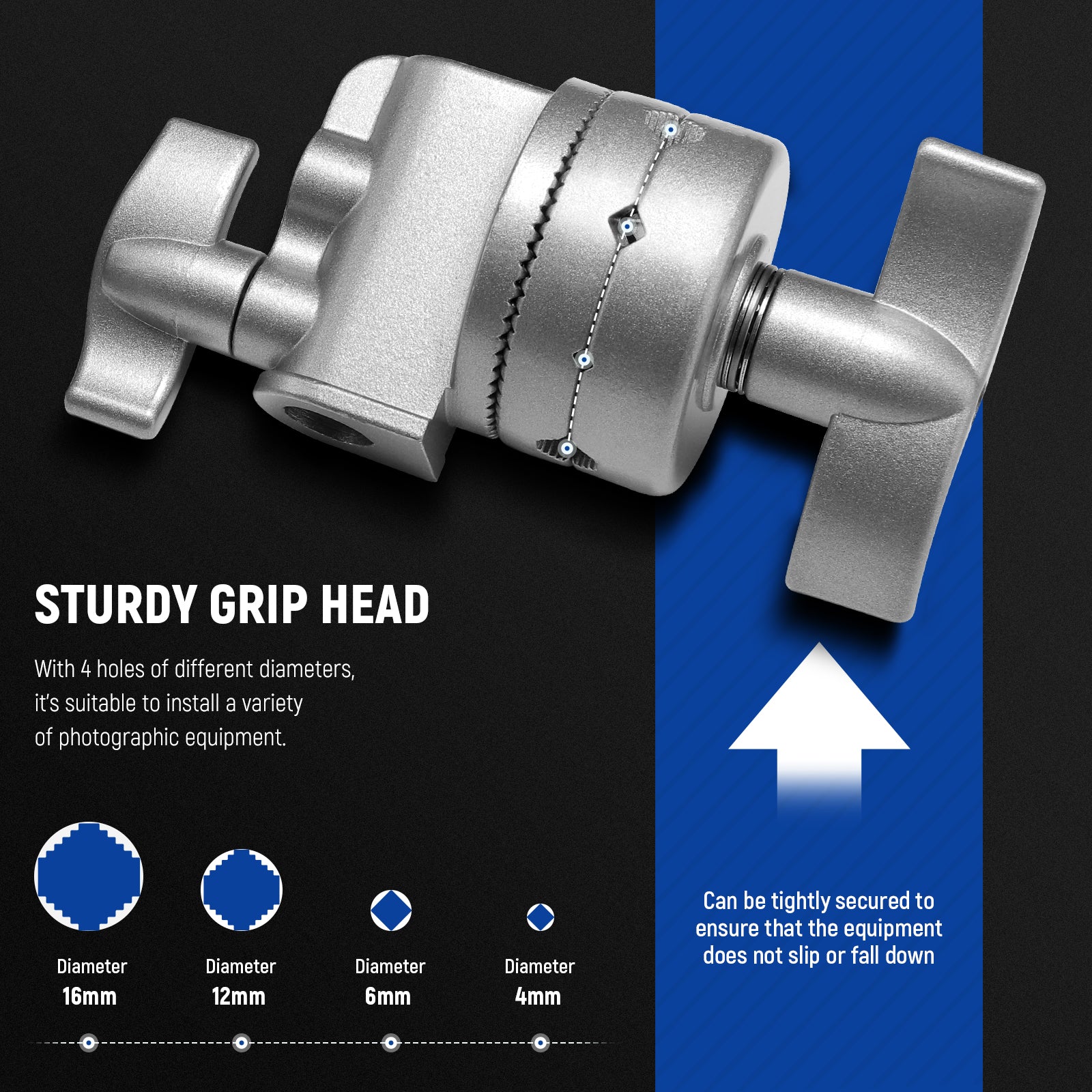 NEEWER Swivel Head Holder Mounting Adapter - Image 2