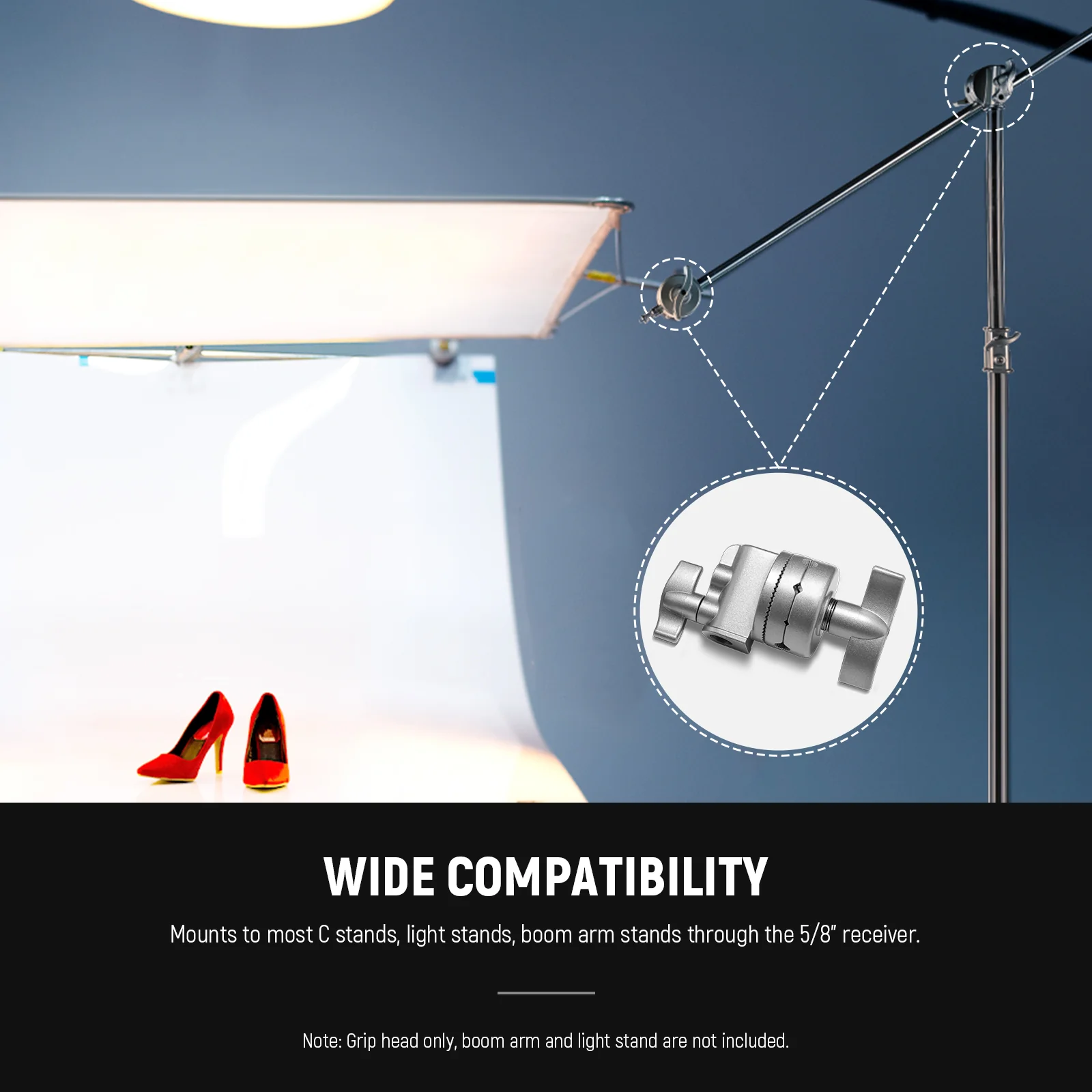 NEEWER Swivel Head Holder Mounting Adapter - Image 5