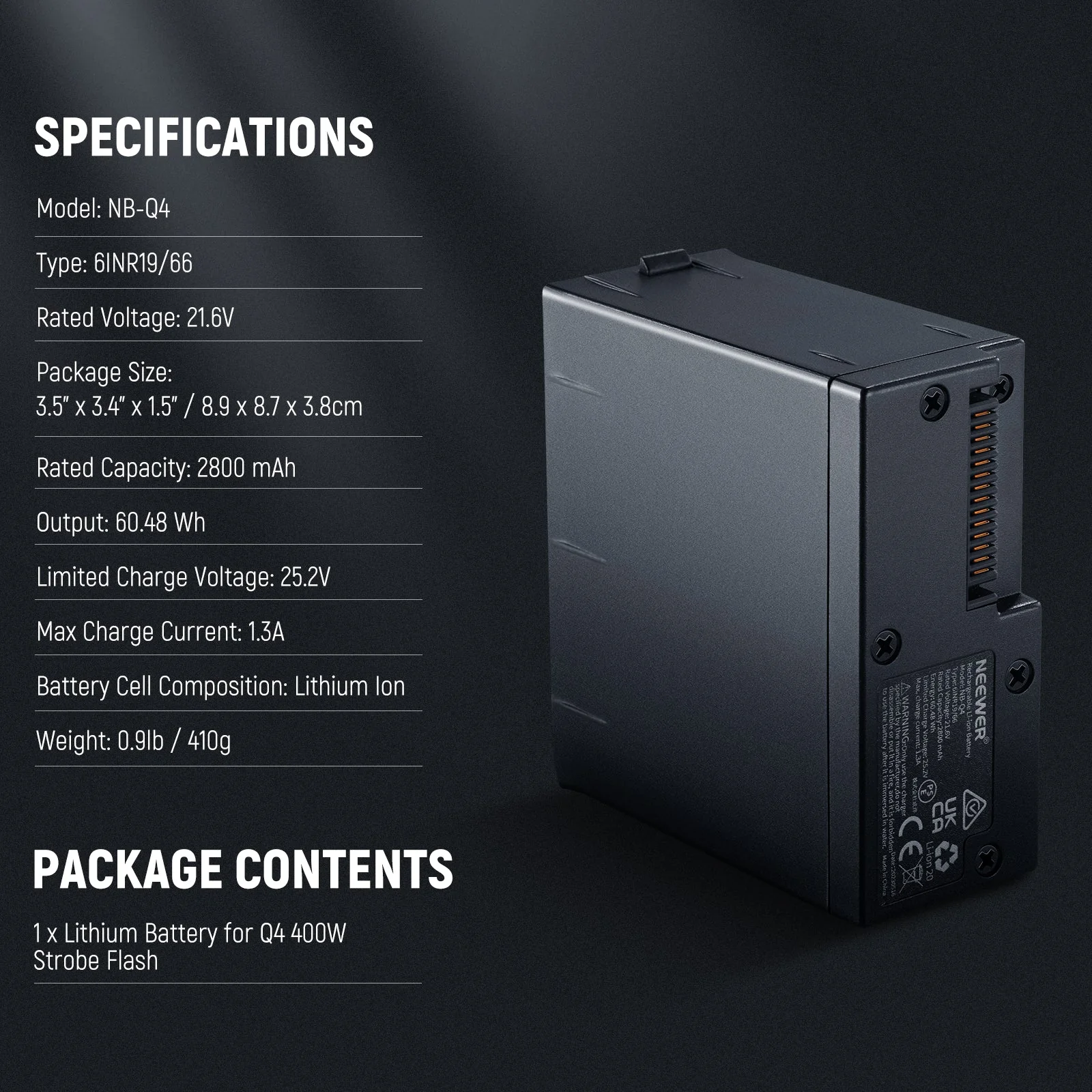 NEEWER NB-Q4 Q4/Q4PRO Battery Pack - Image 7