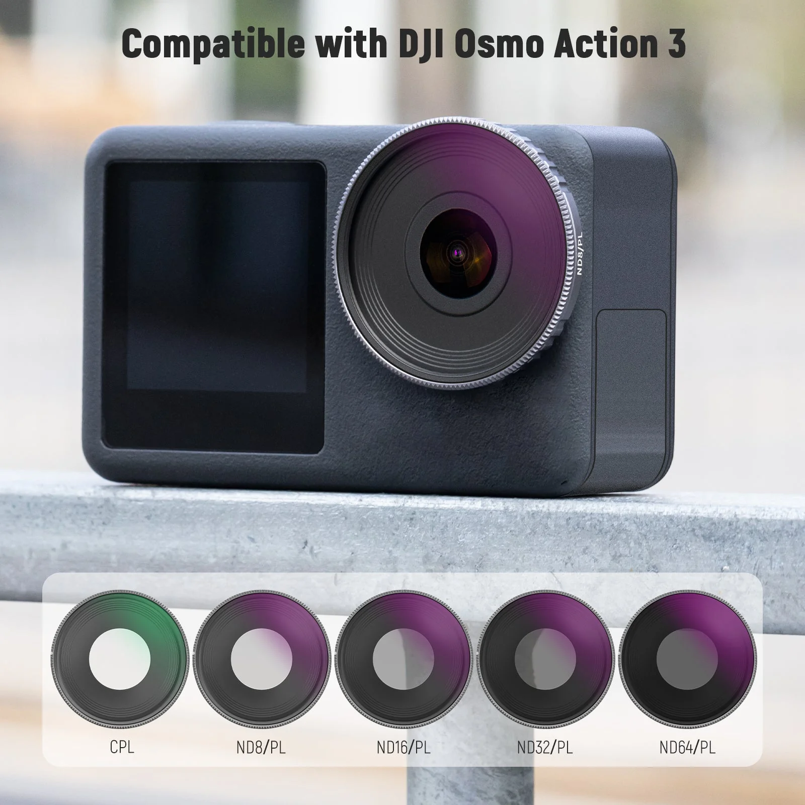 NEEWER ND/CPL Filter Set For DJI Osmo Action 3 - Image 4