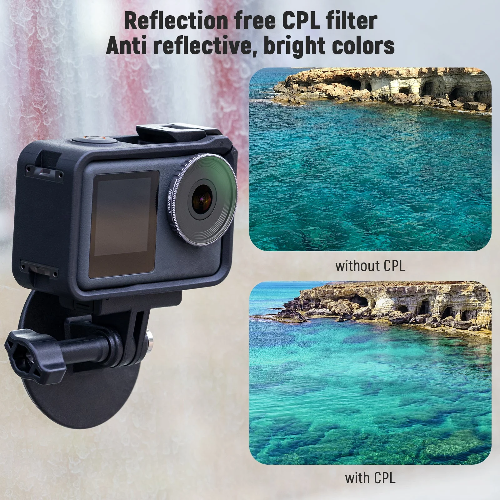 NEEWER ND/CPL Filter Set For DJI Osmo Action 3 - Image 5