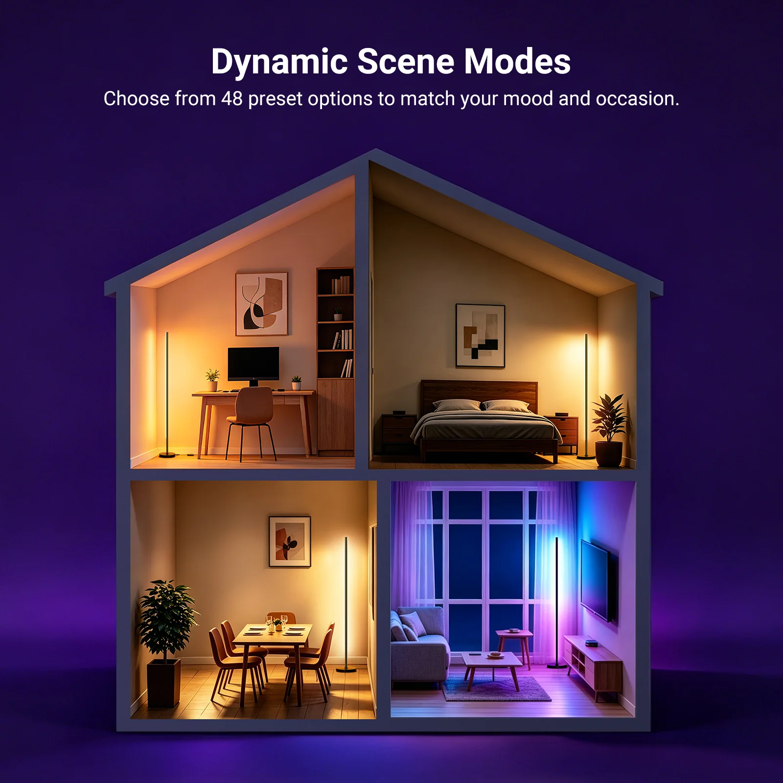 NEEWER NF04 1000lm RGB IC W Smart Floor Lamp - Image 4