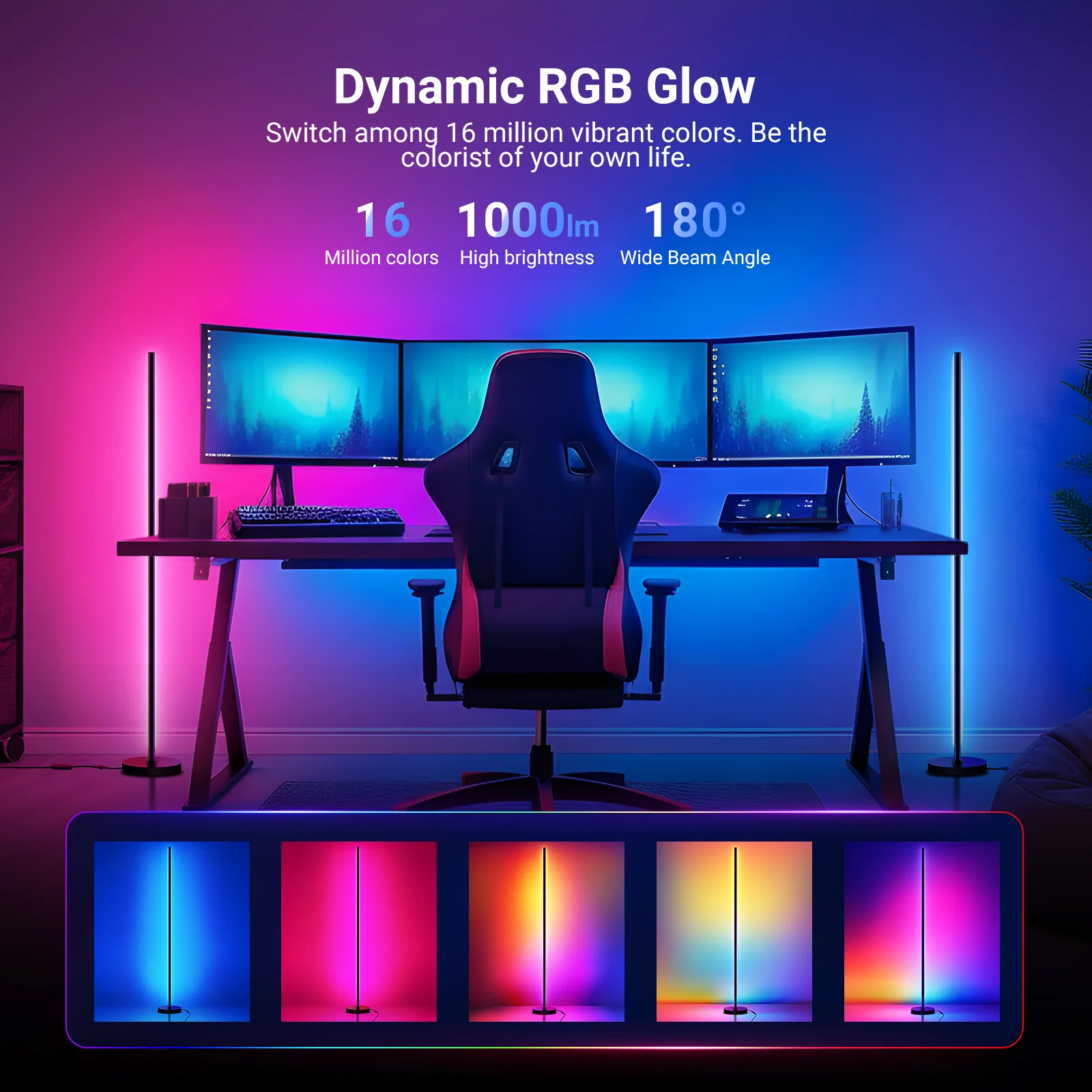 NEEWER NF04 1000lm RGB IC W Smart Floor Lamp - Image 5