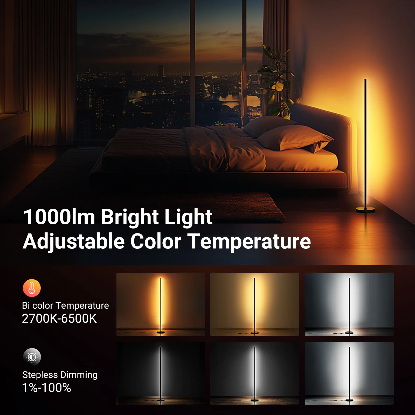 NEEWER NF04 1000lm RGB IC W Smart Floor Lamp - Image 7
