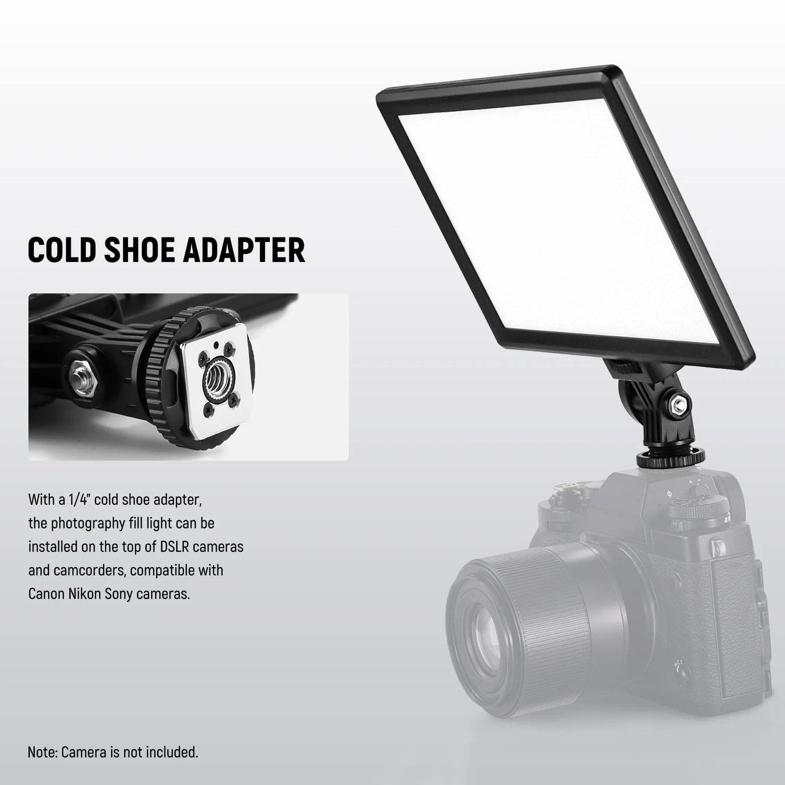 NEEWER NL-116AI Bi-Color 9" LED Video Panel Light - Image 6