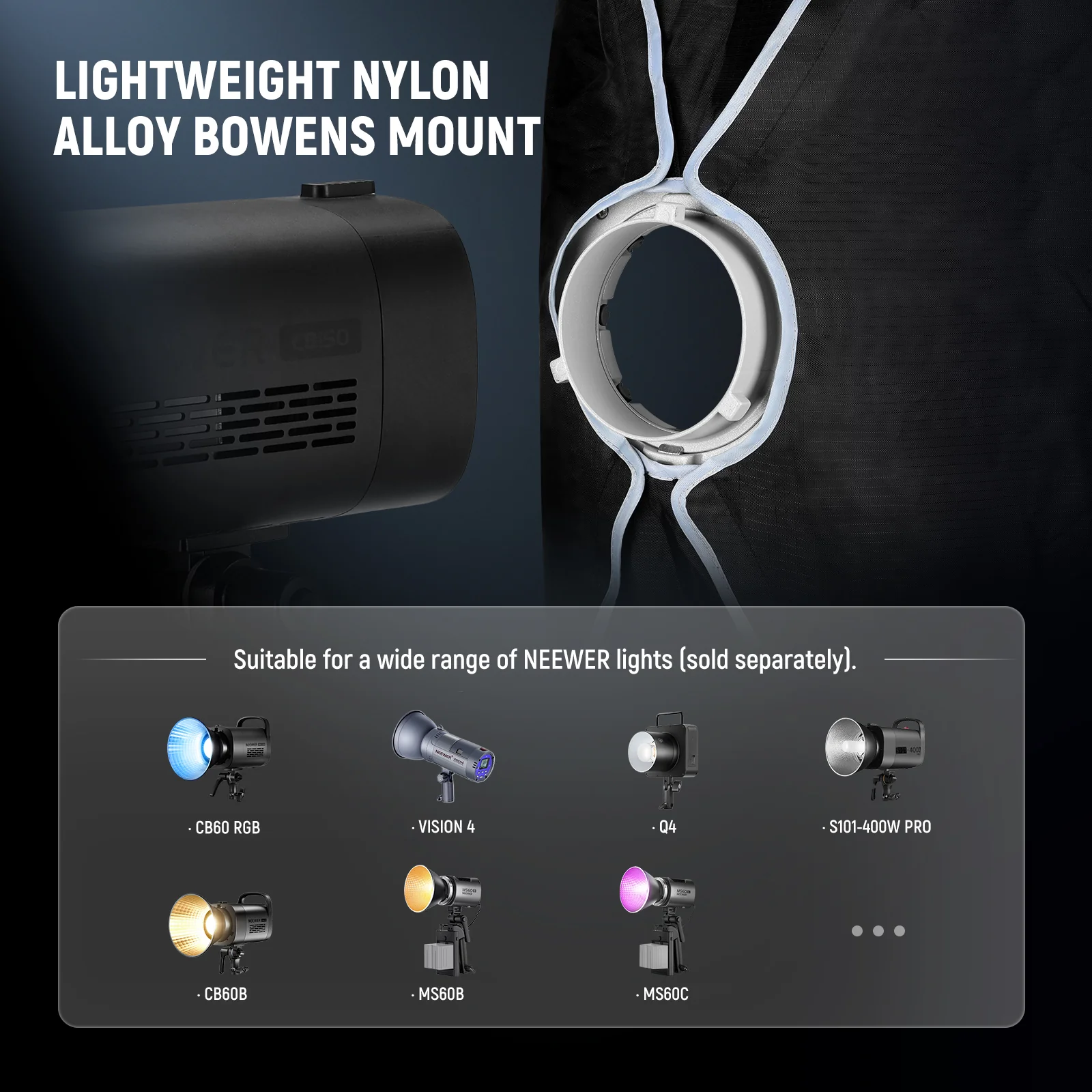 NEEWER NS93P/NS94P Rectangular Softbox Quick Release with Bowens Mount - Image 15