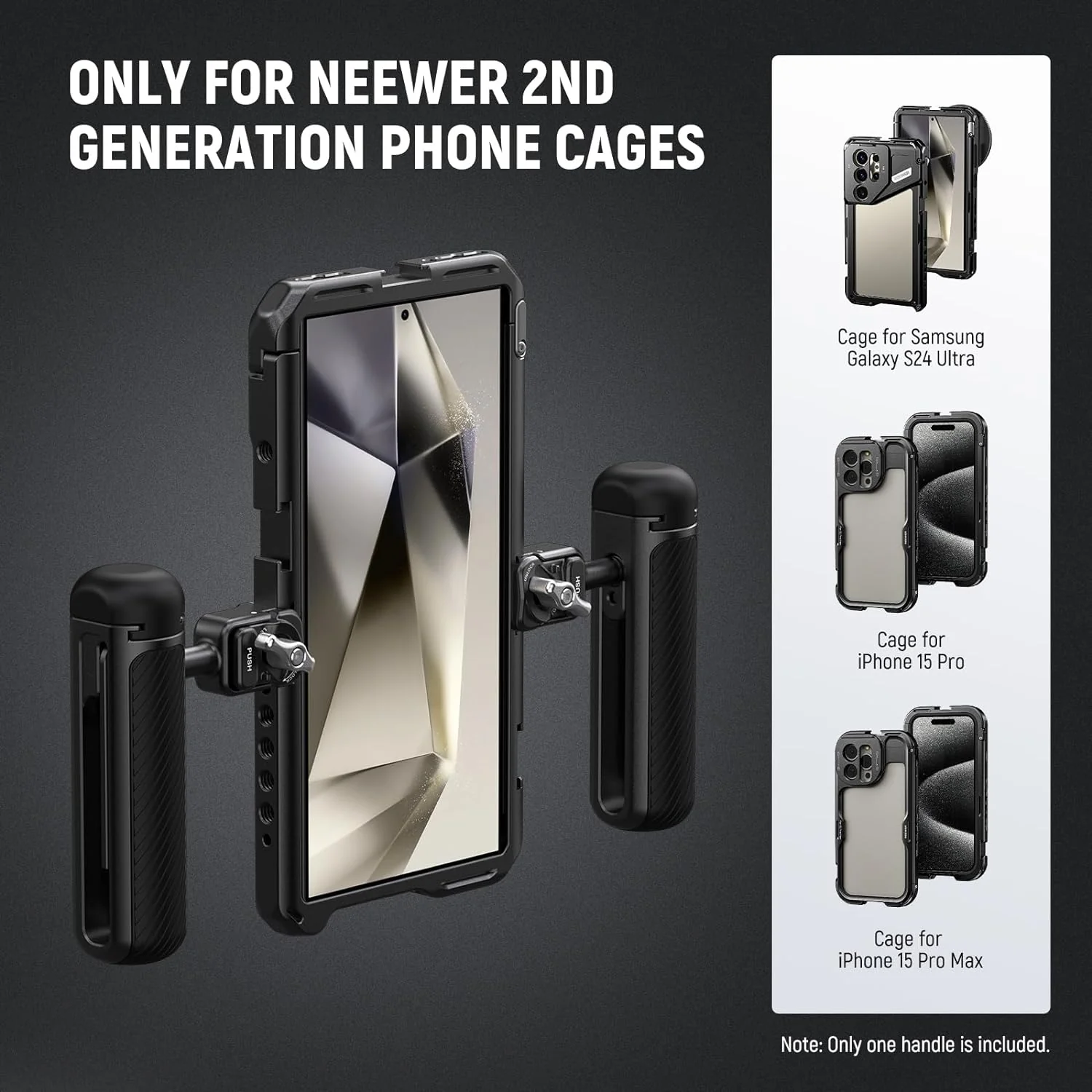 NEEWER PA045 Quick Release Phone Cage Side Handle - Image 11