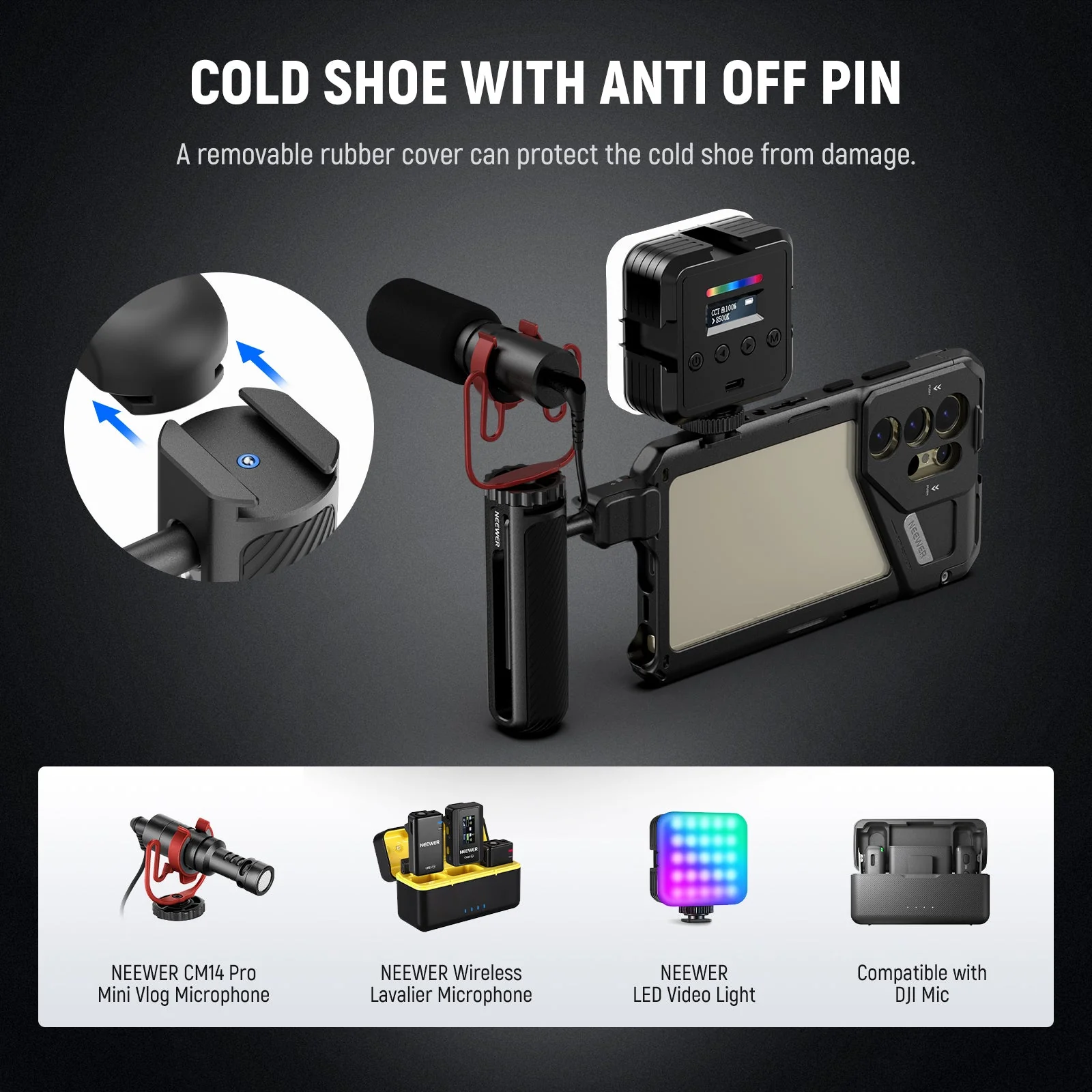 NEEWER PA045 Quick Release Phone Cage Side Handle - Image 5