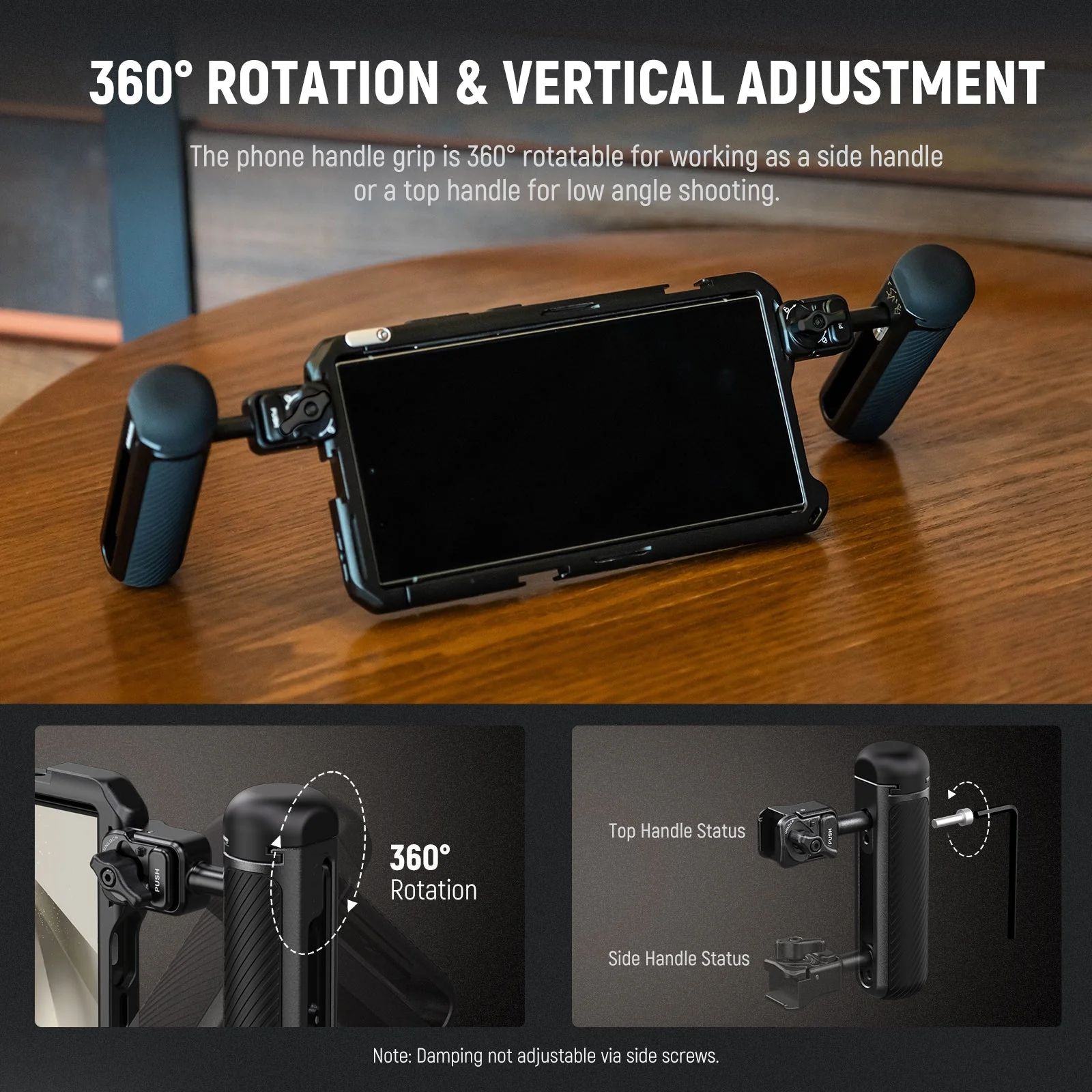 NEEWER PA045 Quick Release Phone Cage Side Handle - Image 6