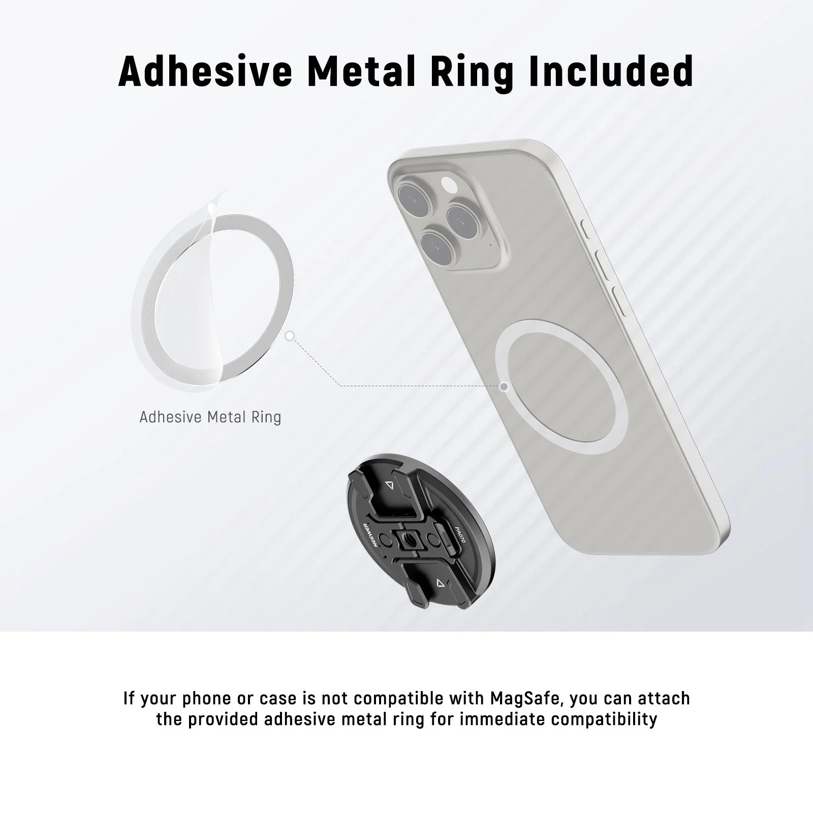 NEEWER PA070 Magnetic Phone Tripod Mount - Image 3