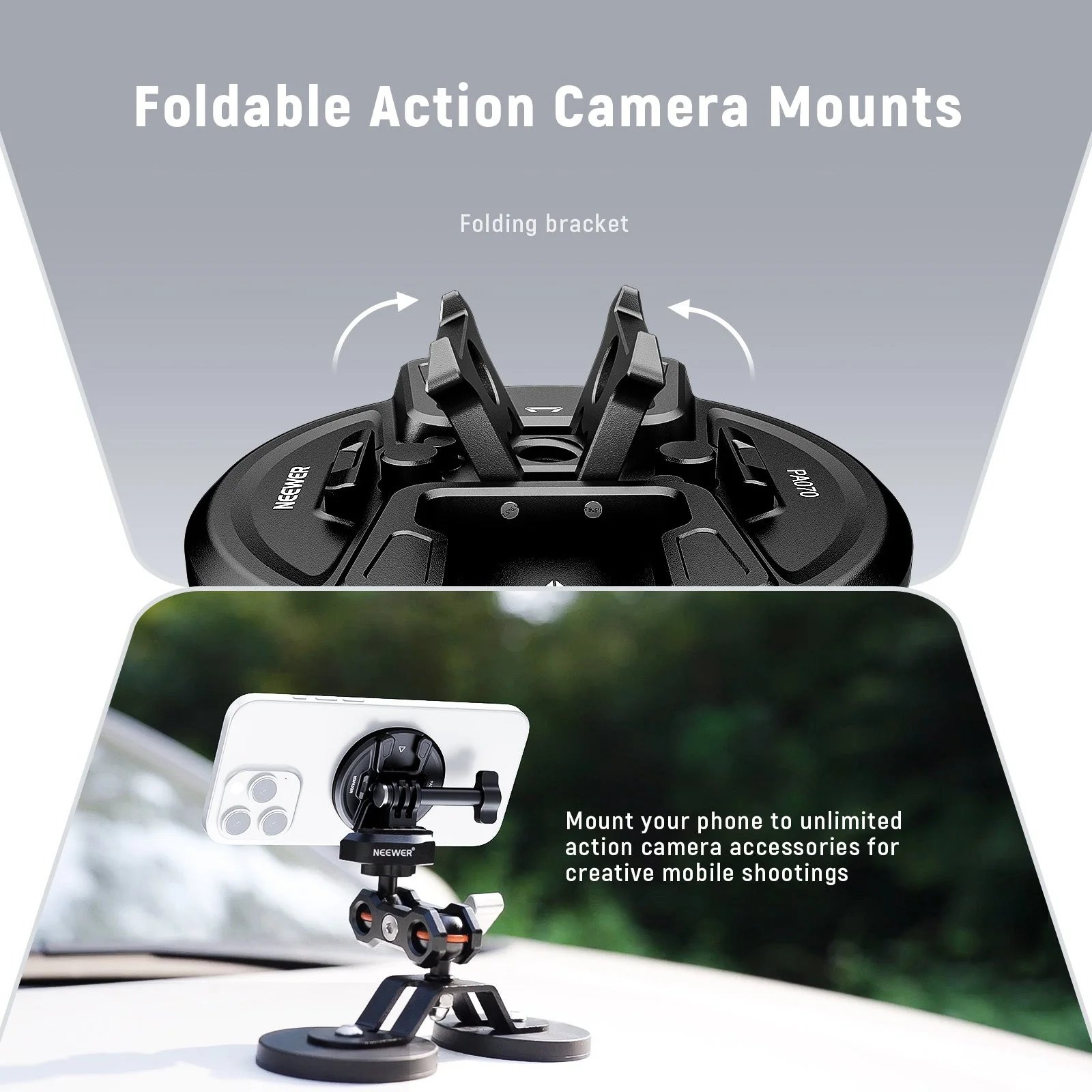 NEEWER PA070 Magnetic Phone Tripod Mount - Image 4