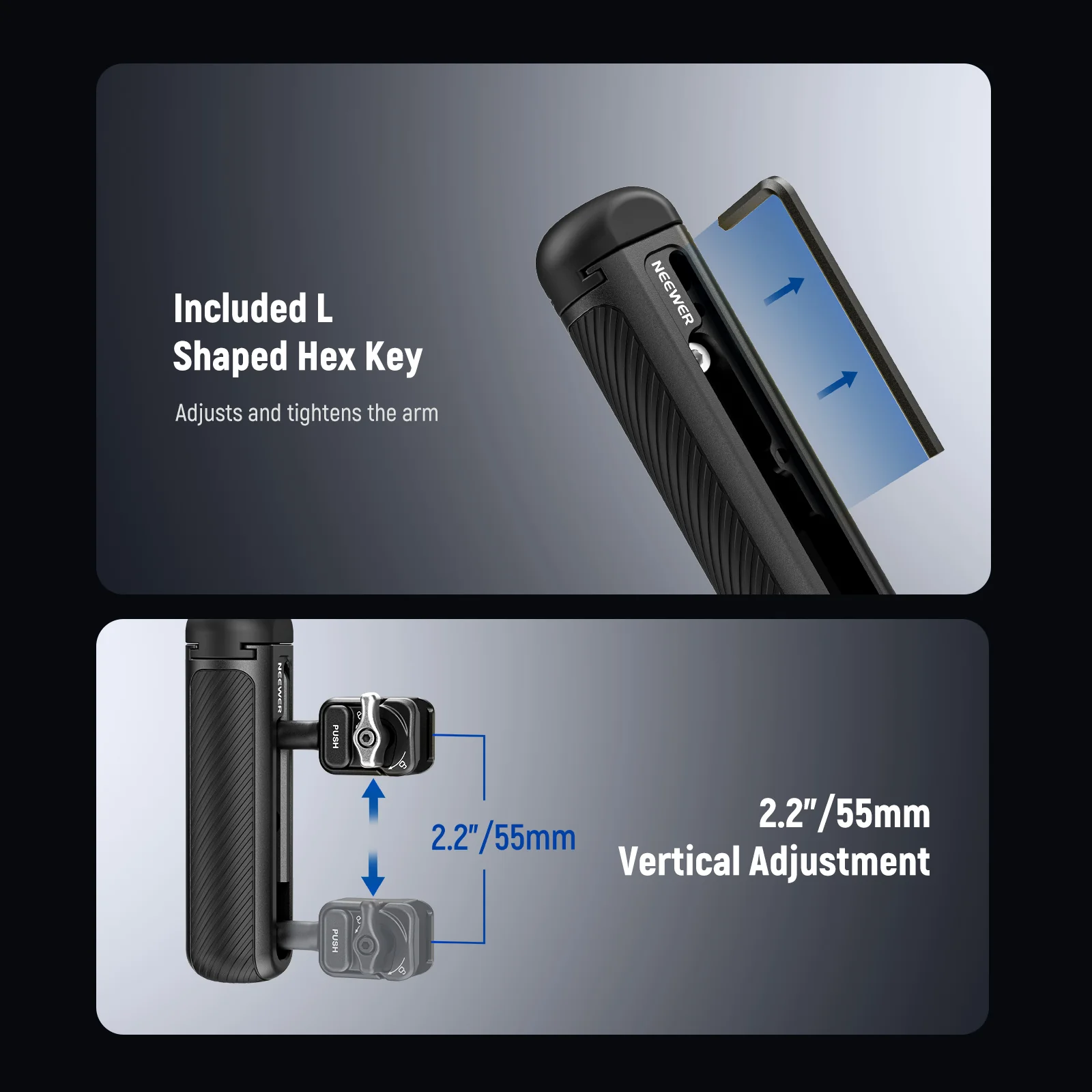 NEEWER PA082 Phone Cage For SAMSUNG S25 Ultra with 67mm Filter/17mm/T Mount Adapters - Image 23