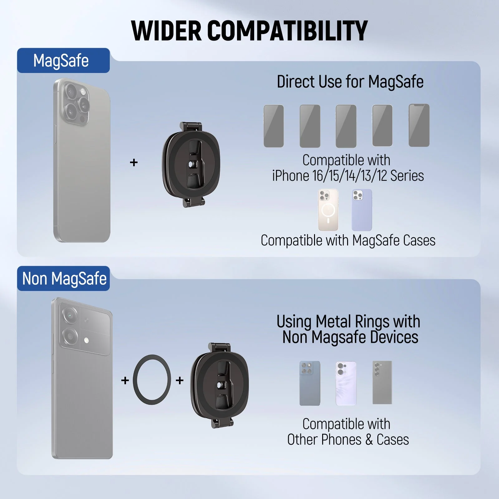 NEEWER PA095 Dual Magnetic Phone Ring Holder - Image 8