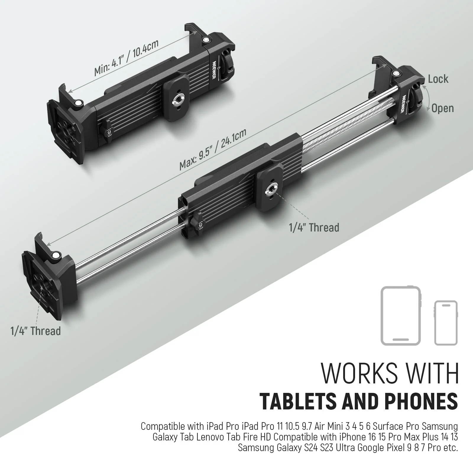 NEEWER PA100 Metal Tablet Holder - Image 3