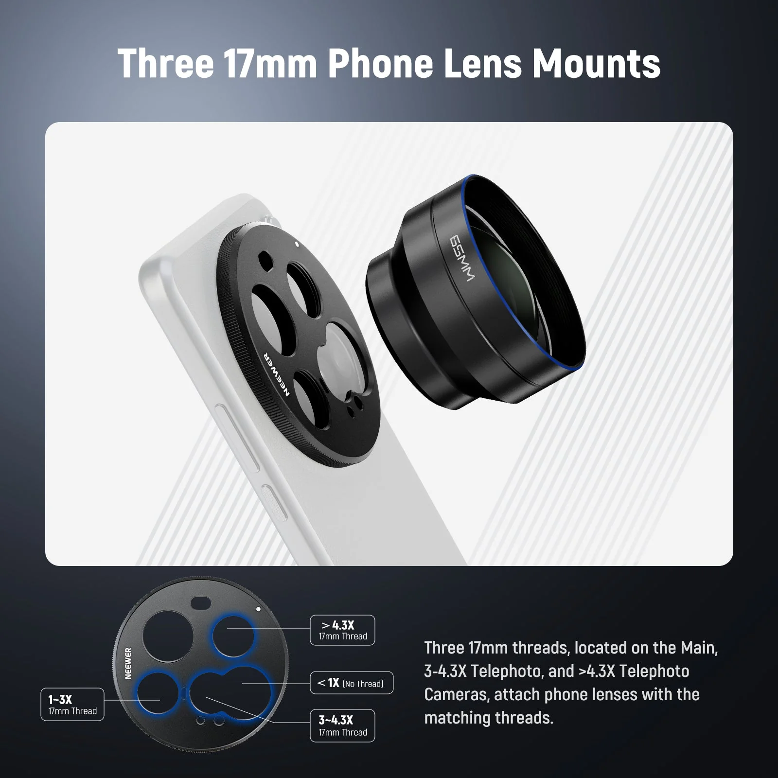 NEEWER PA111 Lens Backplate for Xiaomi 15 Ultra - Image 8