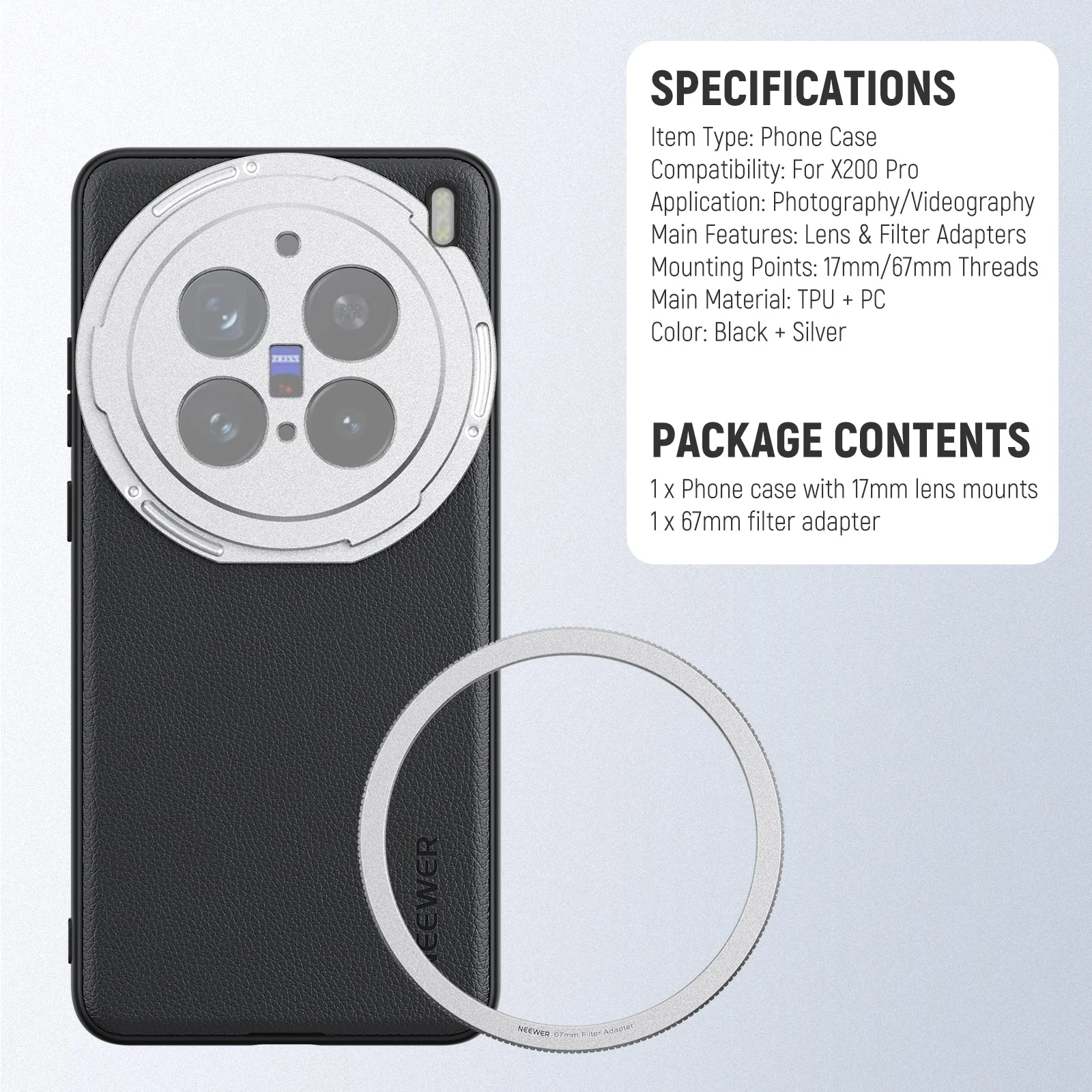 NEEWER PA114/PA115 Phone Case For VIVO X200 Ultra/Pro - Image 16