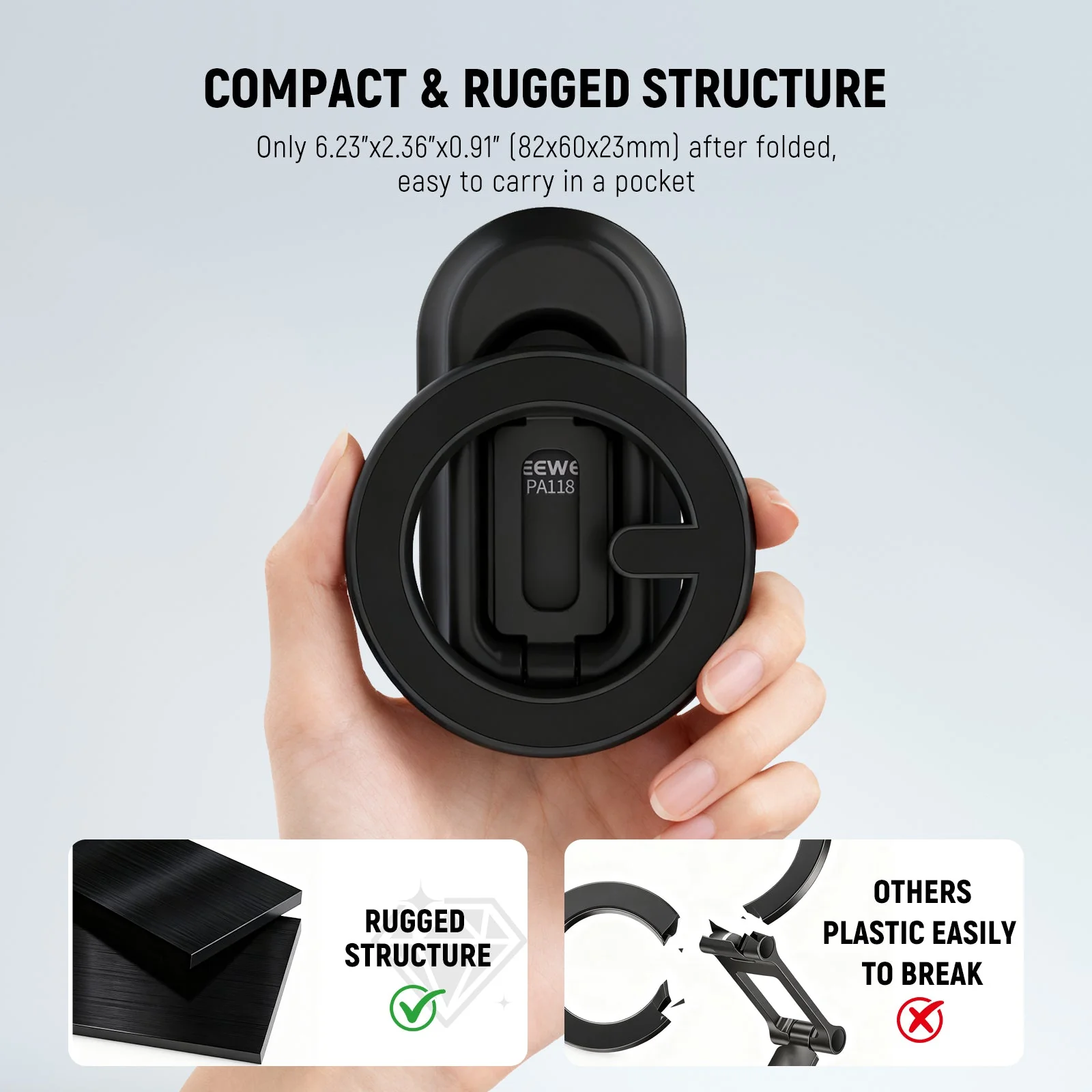 NEEWER PA118 Magnetic Phone Holder for Car - Image 4