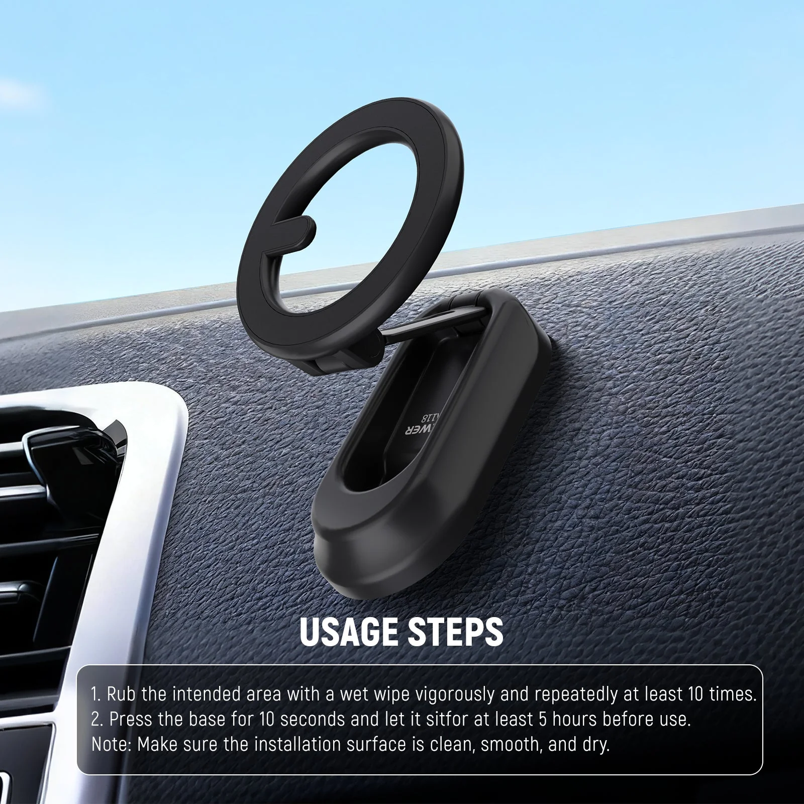 NEEWER PA118 Magnetic Phone Holder for Car - Image 6