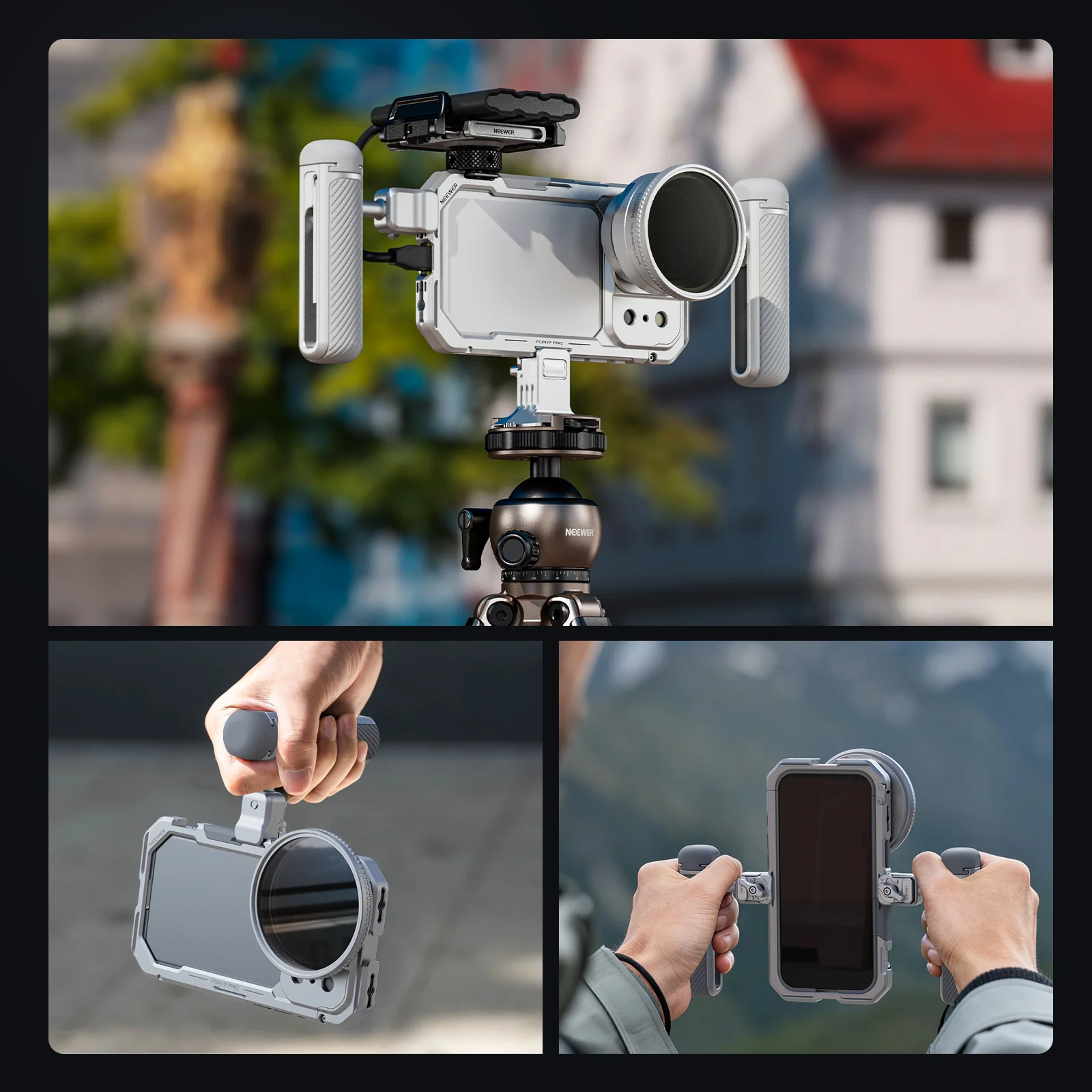 NEEWER PA143/PA144 Phone Cage Kit Compatible with iPhone 17 Pro/Pro Max - Image 15